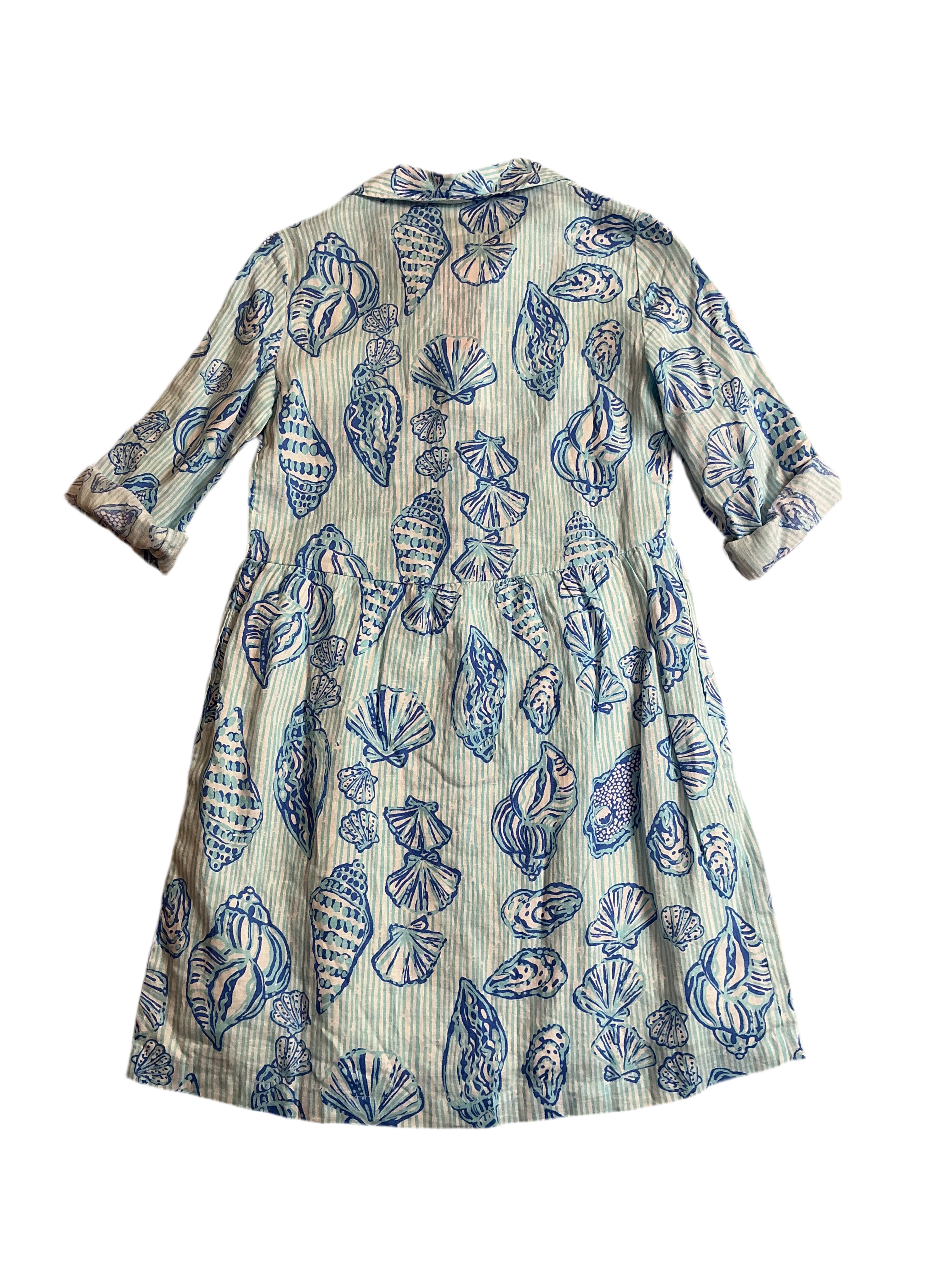 Lilly Pulitzer NWT Shaela Dress Fresh Water Blue Cool As Shell - Size XXS