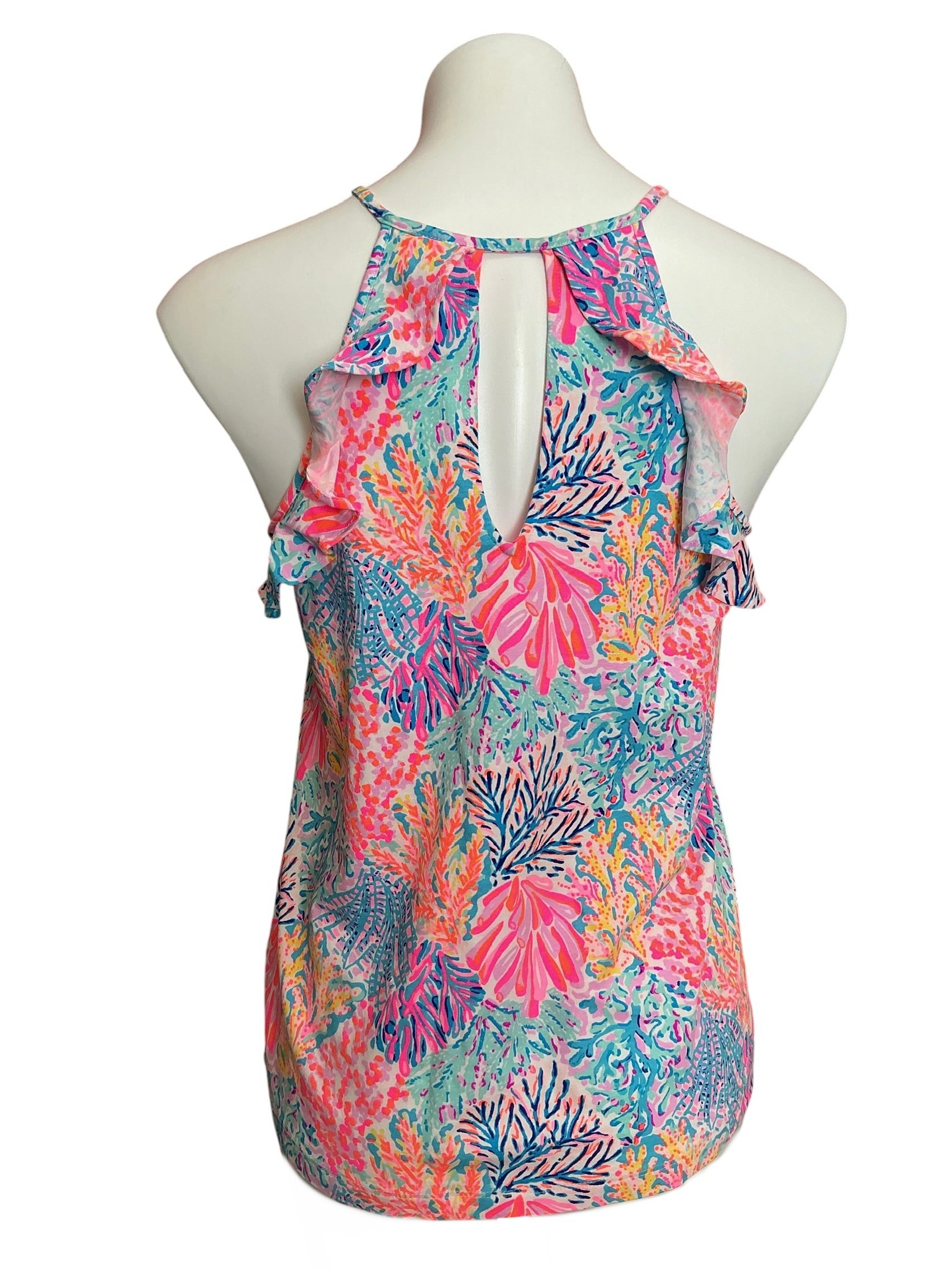 Lilly Pulitzer Billie Tank Top Multi Splashdance - Size S