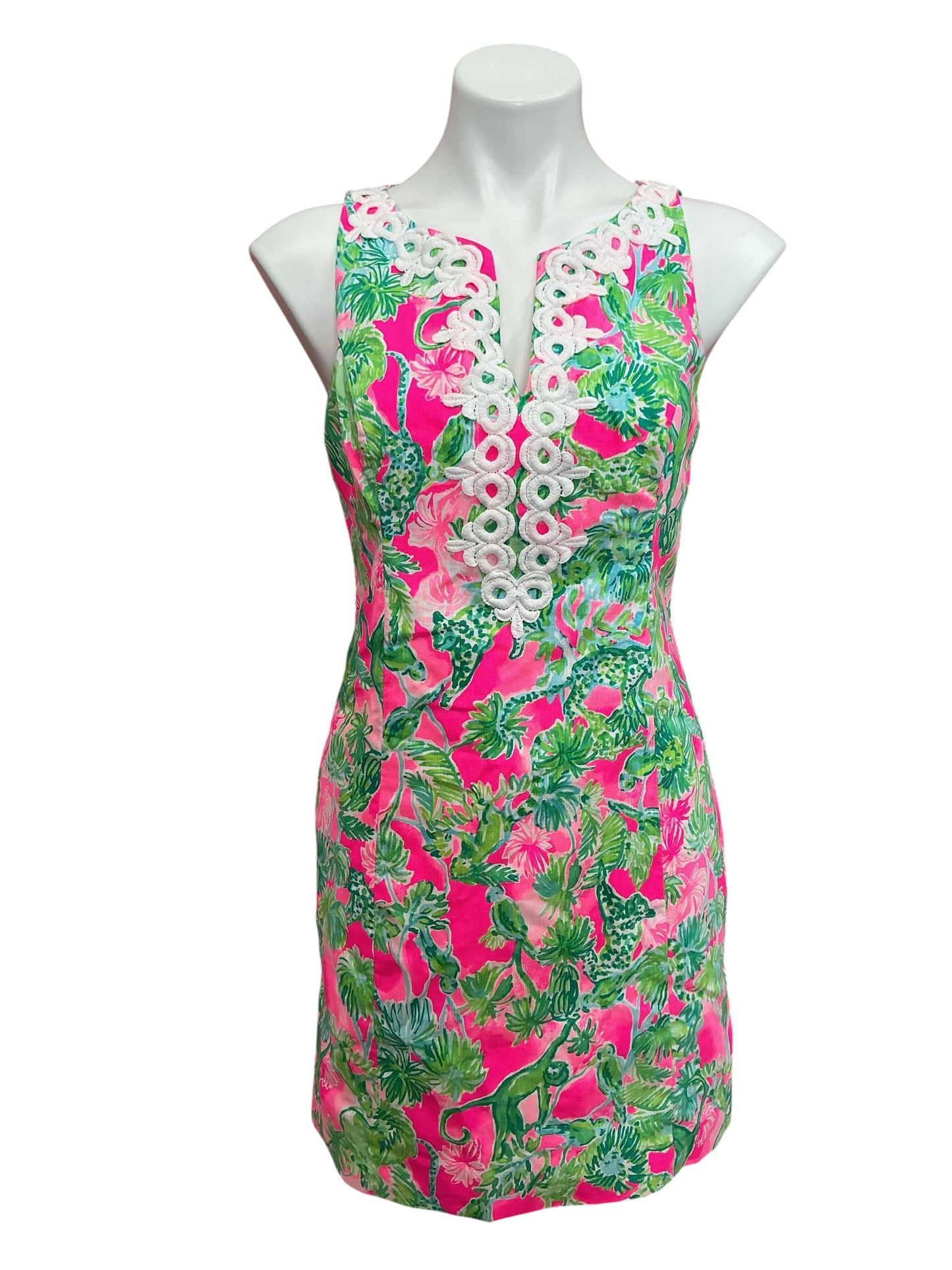 Lilly Pulitzer Gabby Shift Dress Raz Berry Catty Shack - Size 6