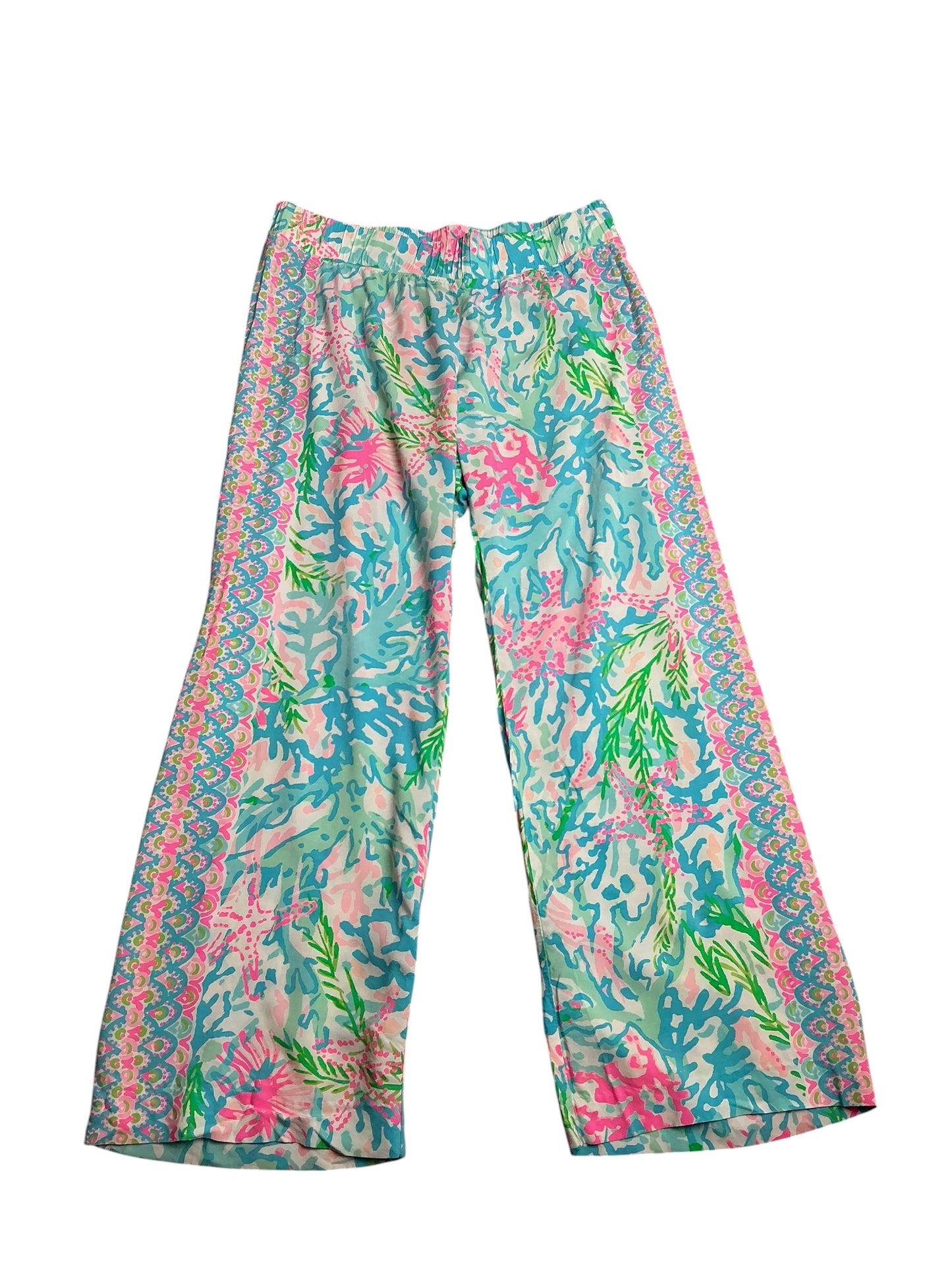 Lilly Pulitzer- Bal Harbour Palazzo Pant Multi Coral Bay Size L