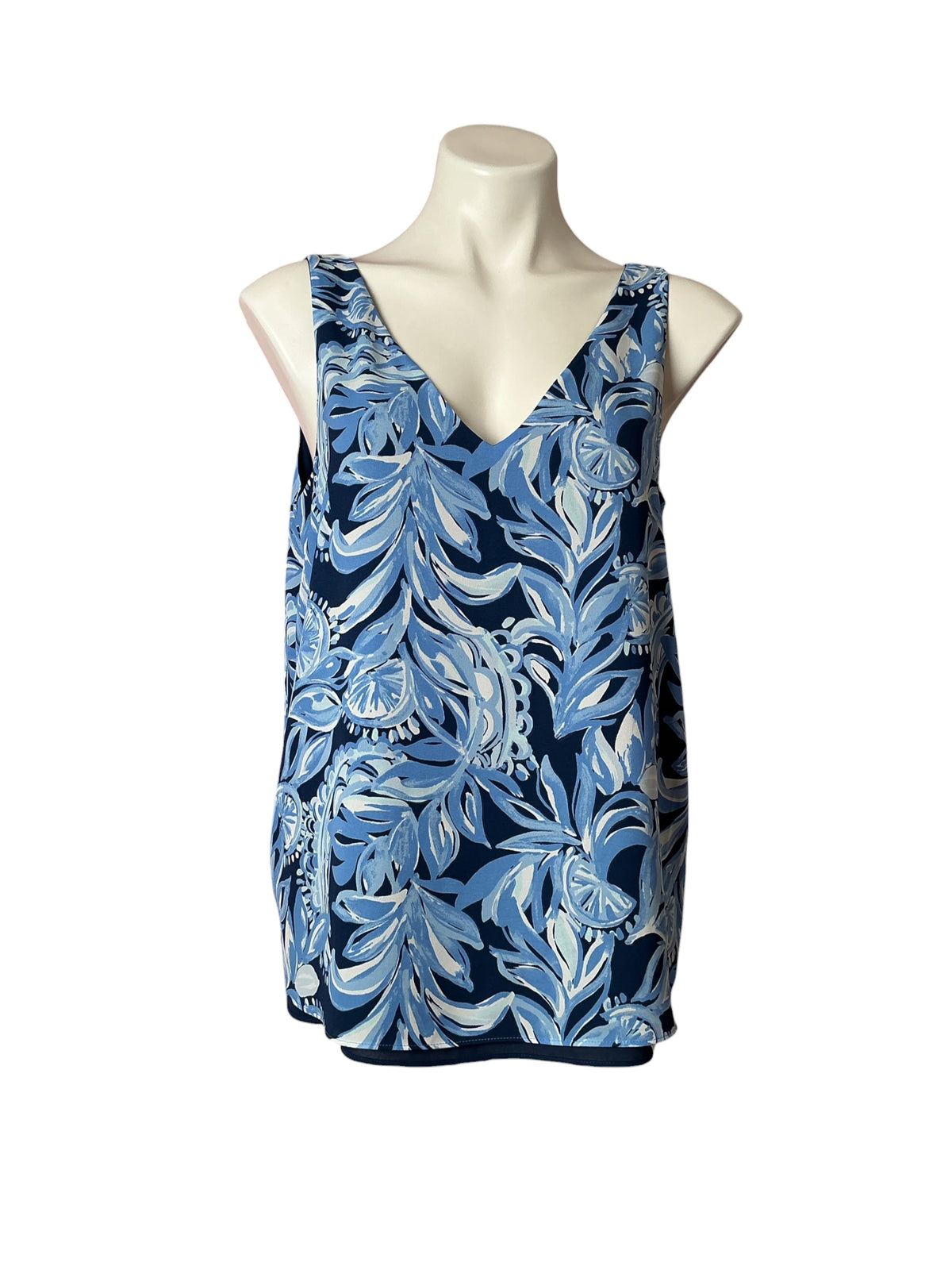 Lilly Pulitzer Florin Reversible V-Neck Top You’re the Zest - Size M