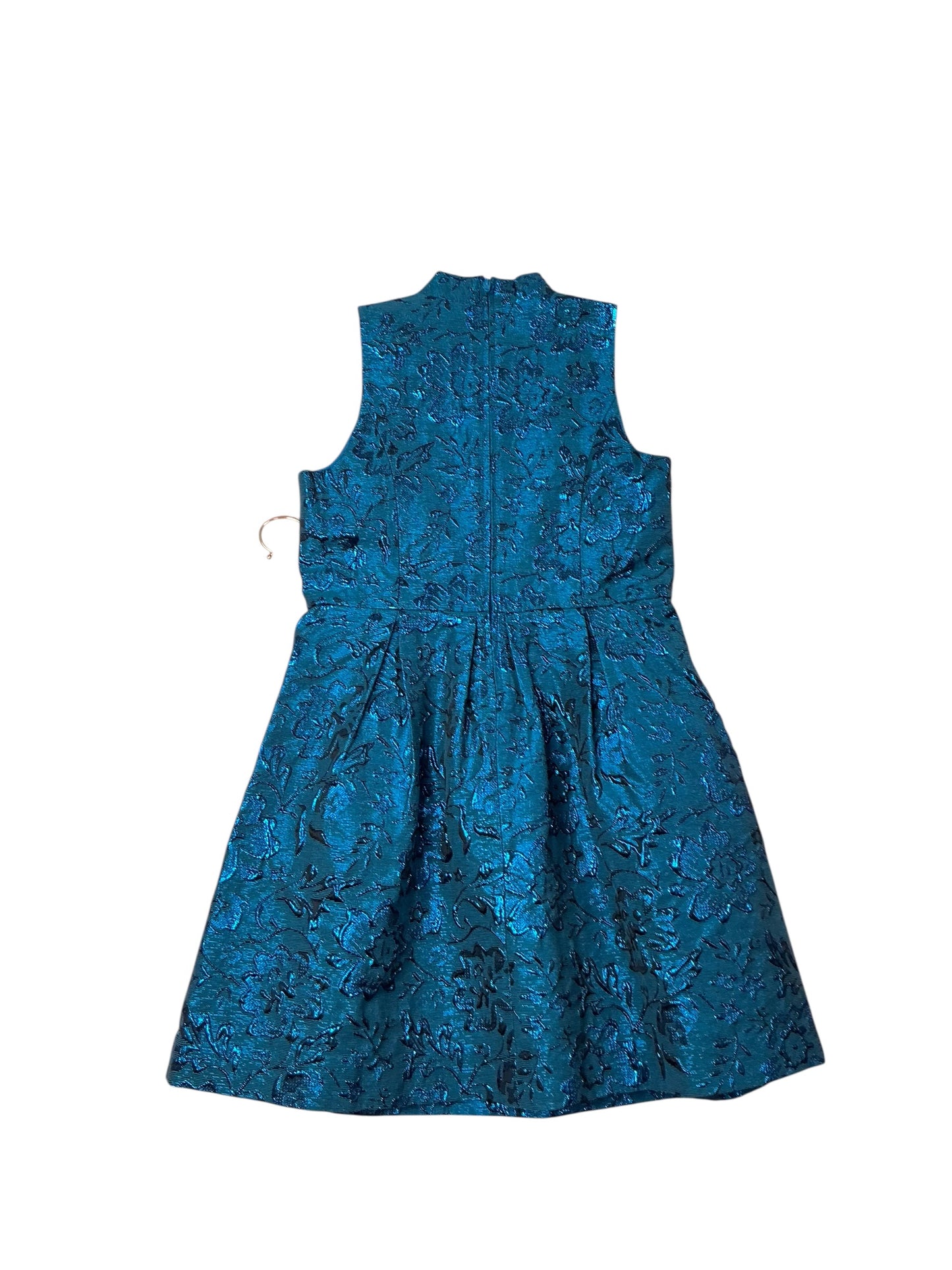 Lilly Pulitzer Girls Mini Tanlee Dress - Teal Bay Blooming Brocade - Size 10