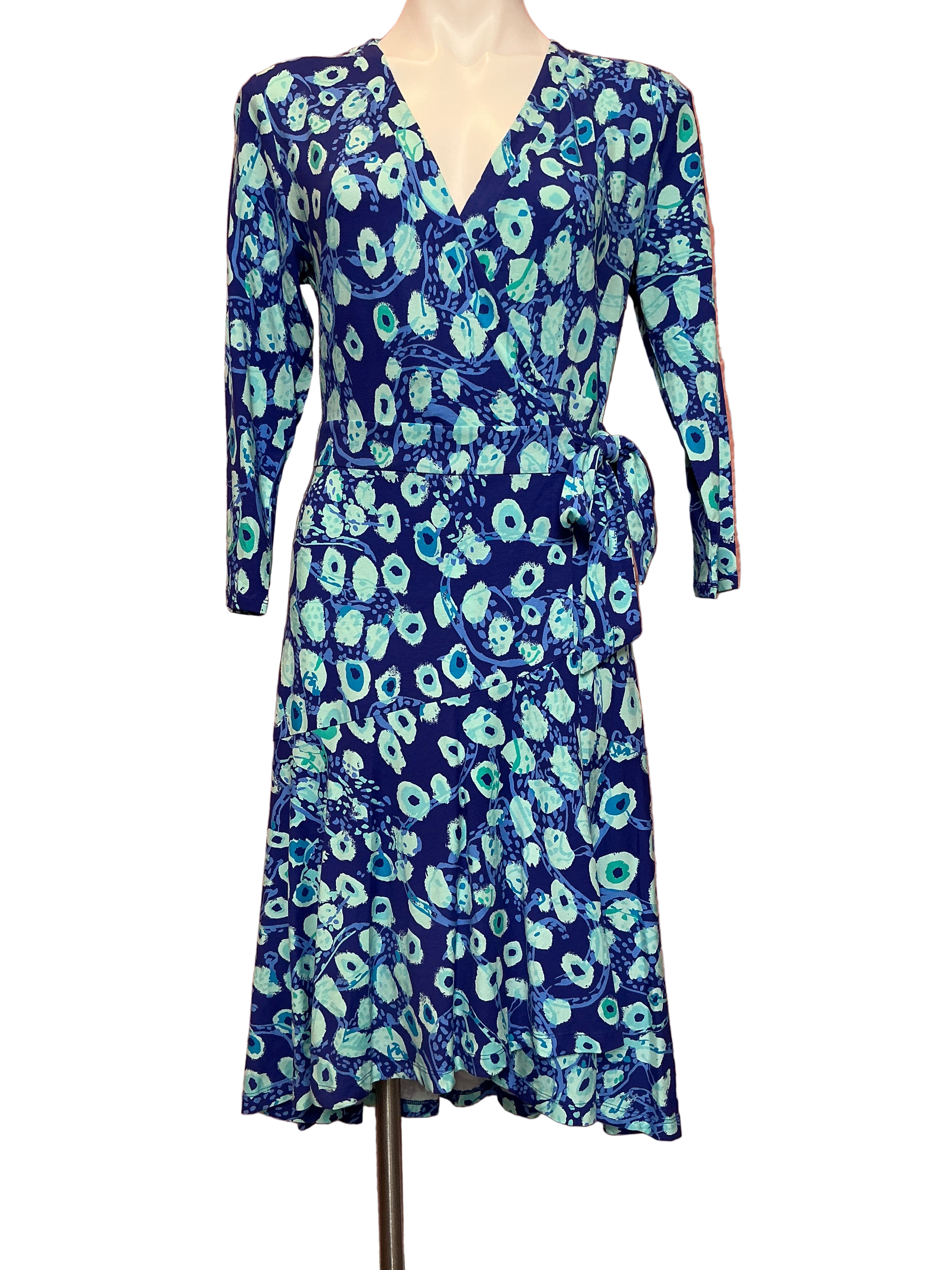 Lilly Pulitzer NWT - Rosaline Wrap Dress - Lil Kitty - Royal Purple - Size M