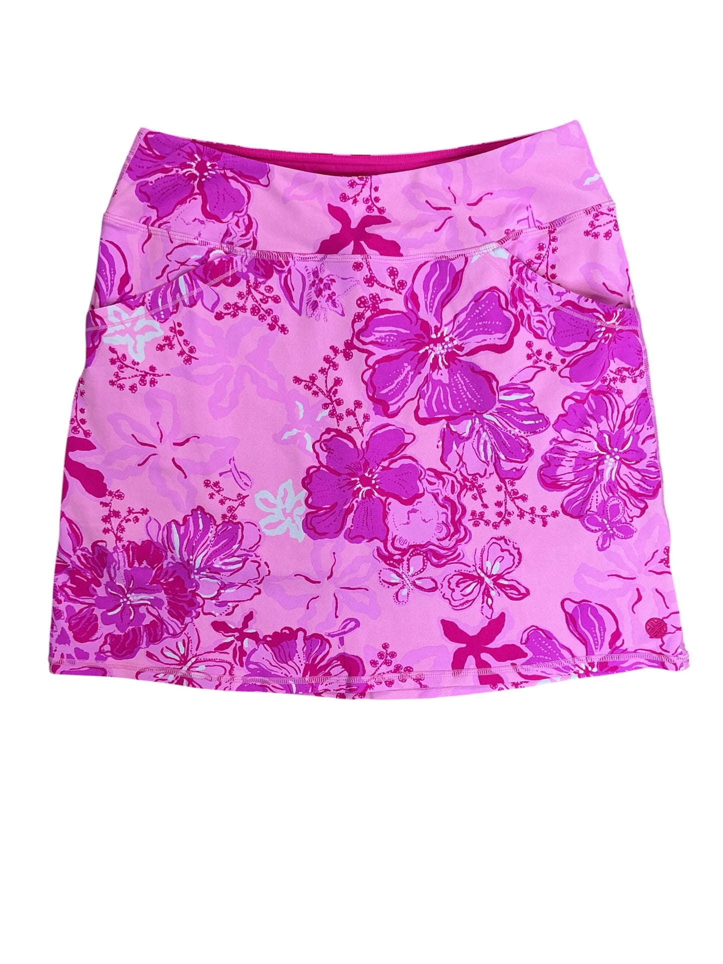 Lilly Pulitzer NWT Maryana Skort UPF 50+ Parigi Pink Supporting Squad - Size S
