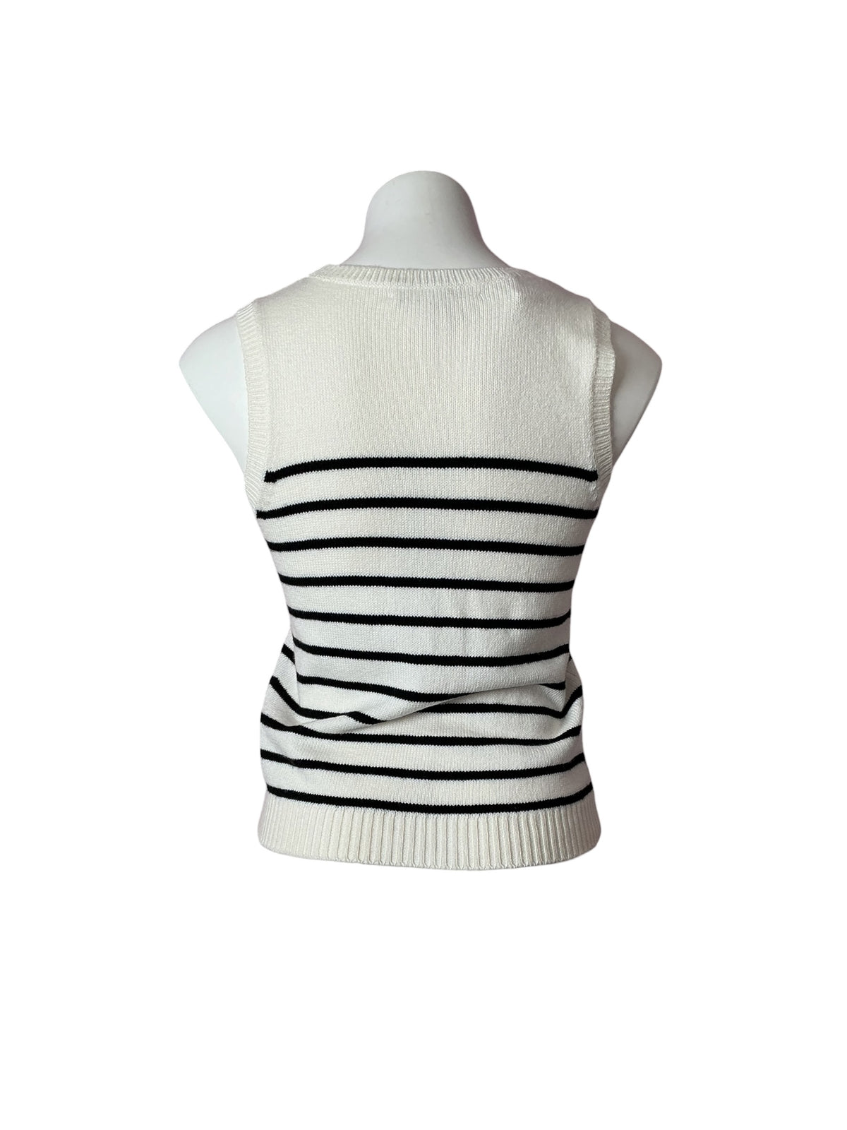 Lilly Pulitzer Fairley Stripe Sweater Tank - Coconut Irisistable Stripe - Size XS