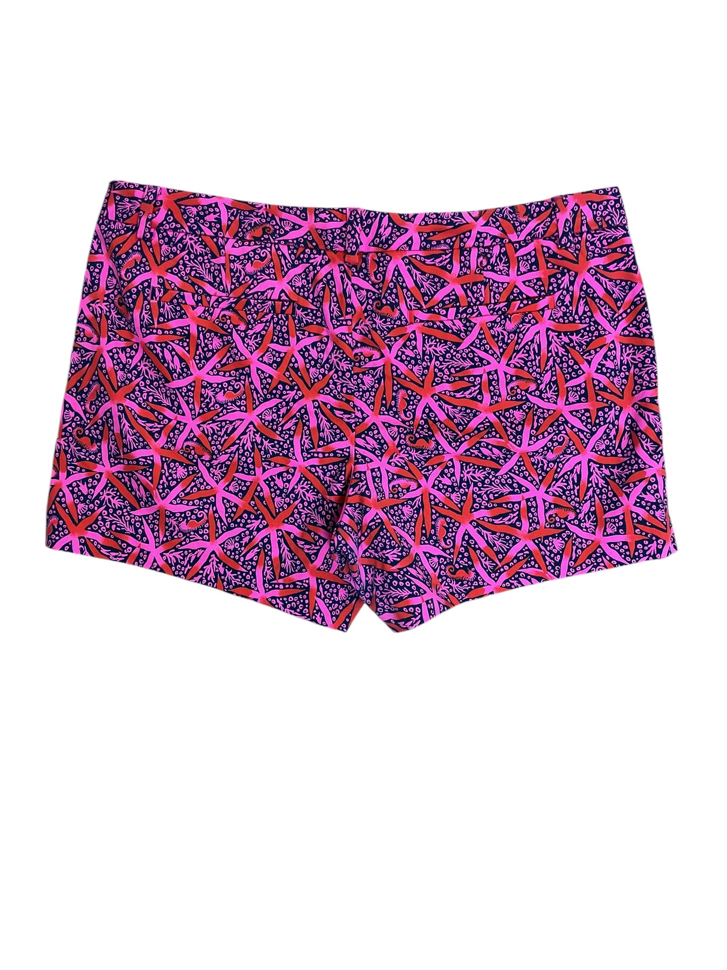 Lilly Pulitzer Walsh Shorts Passion Fruit Pink Star Searching - Size 14