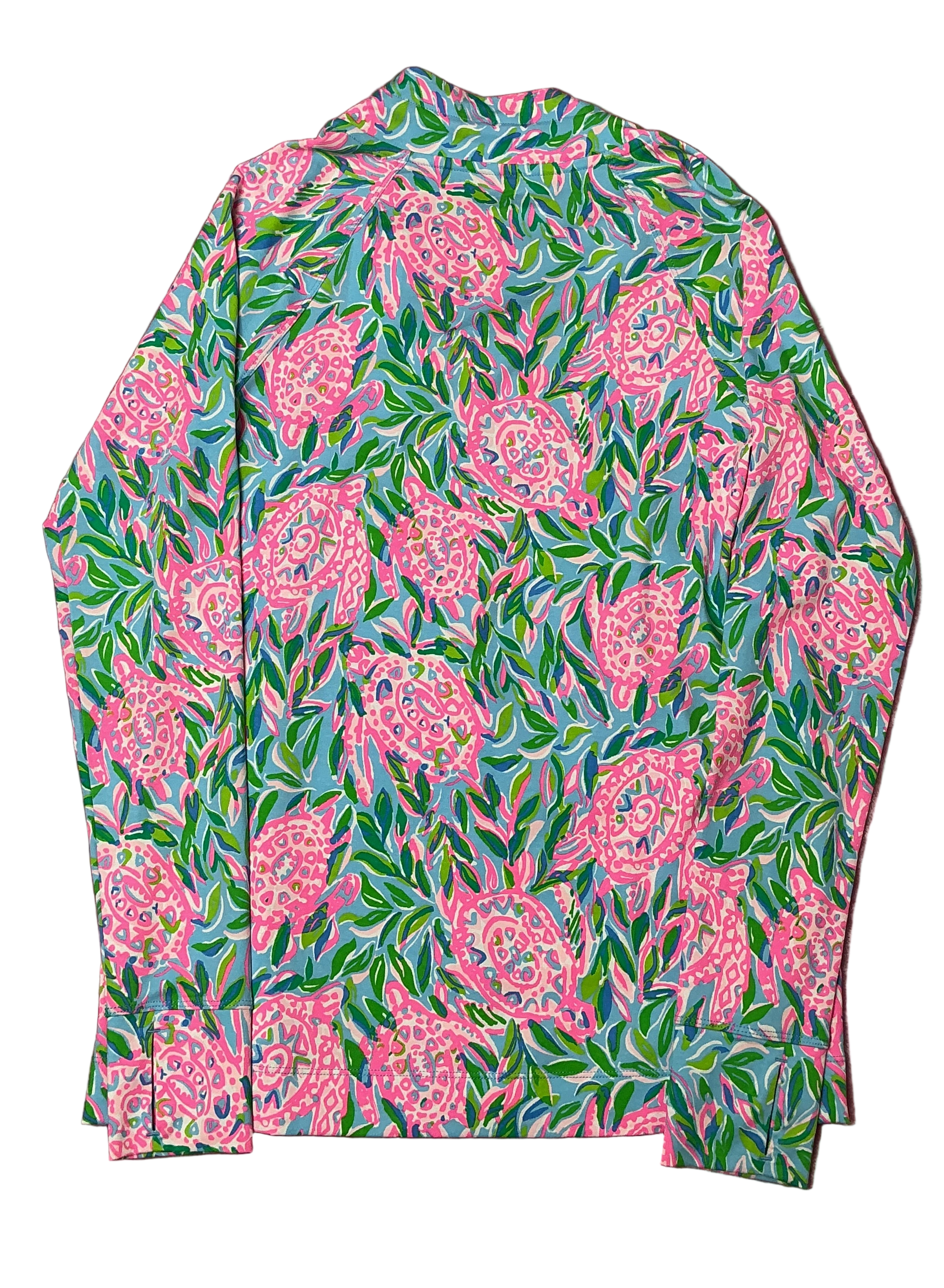 Lilly Pulitzer NWT - Cassi UPF 50+ Popover - Frenchie Blue Turtley In Love - Size S
