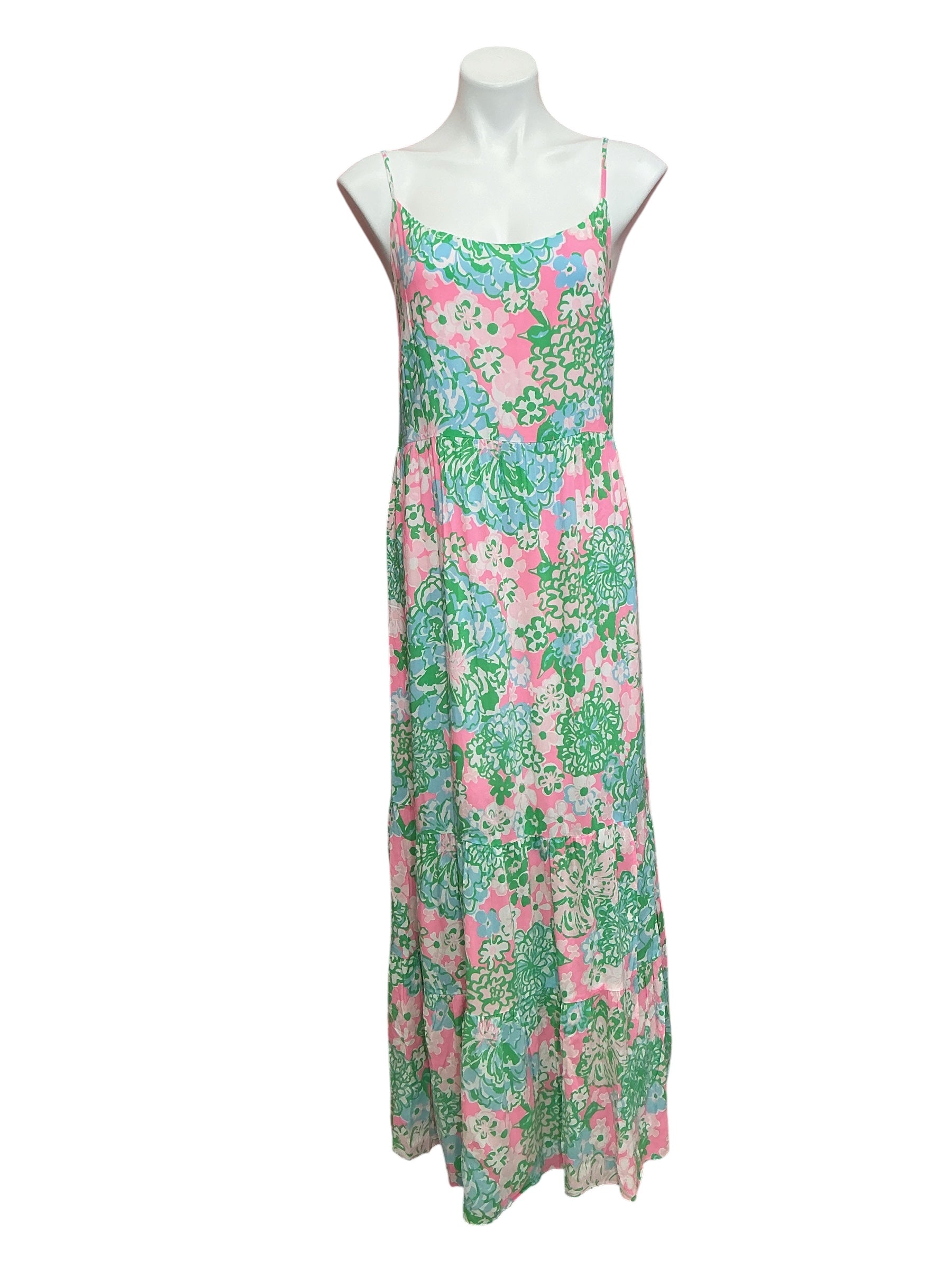 Lilly Pulitzer NWT Teresa Maxi Dress Multi Plumes In Bloom - Size XL