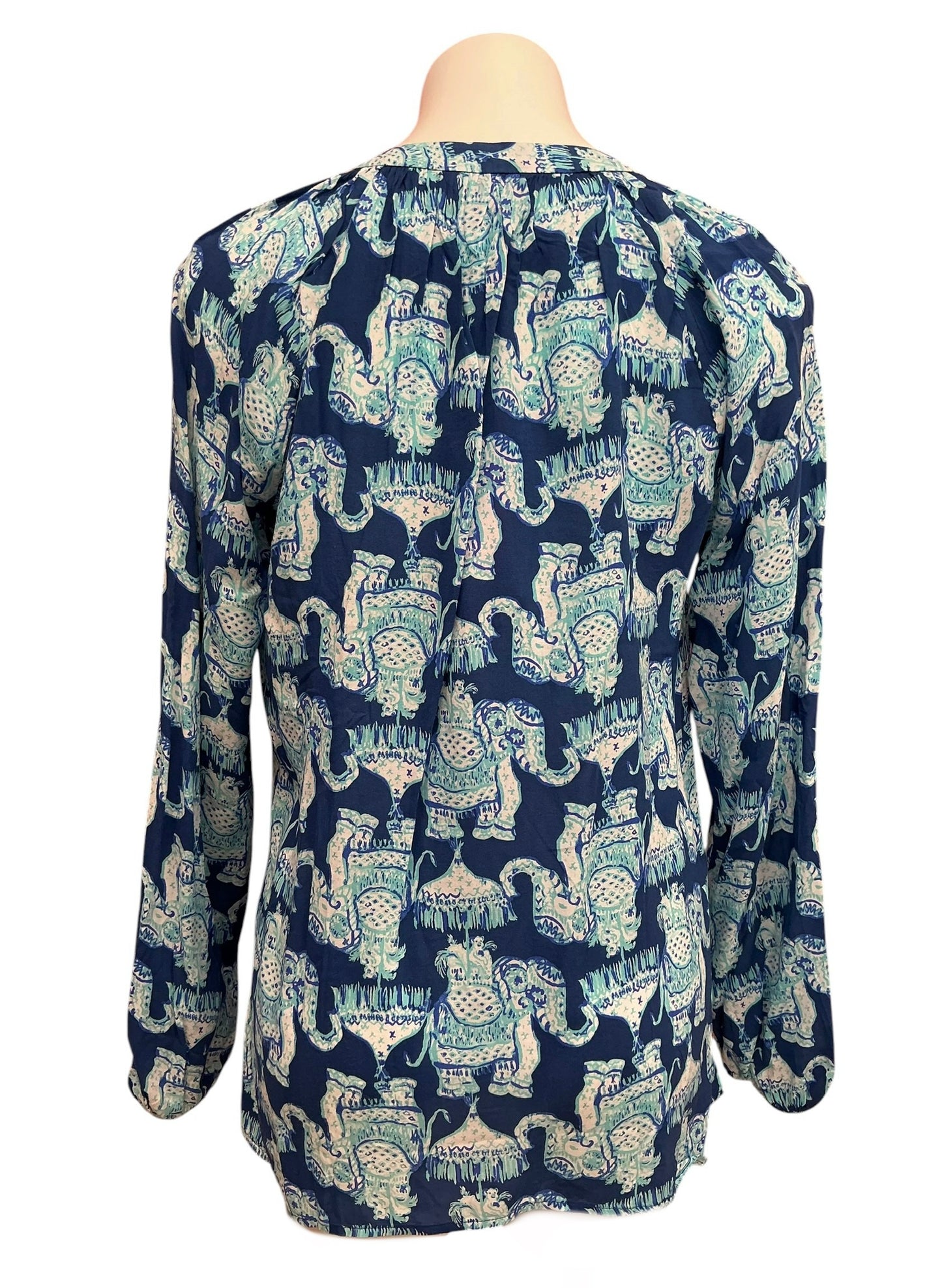 Lilly Pulitzer NWT Martinique Top Deep Indigo Joy Ride - Size S