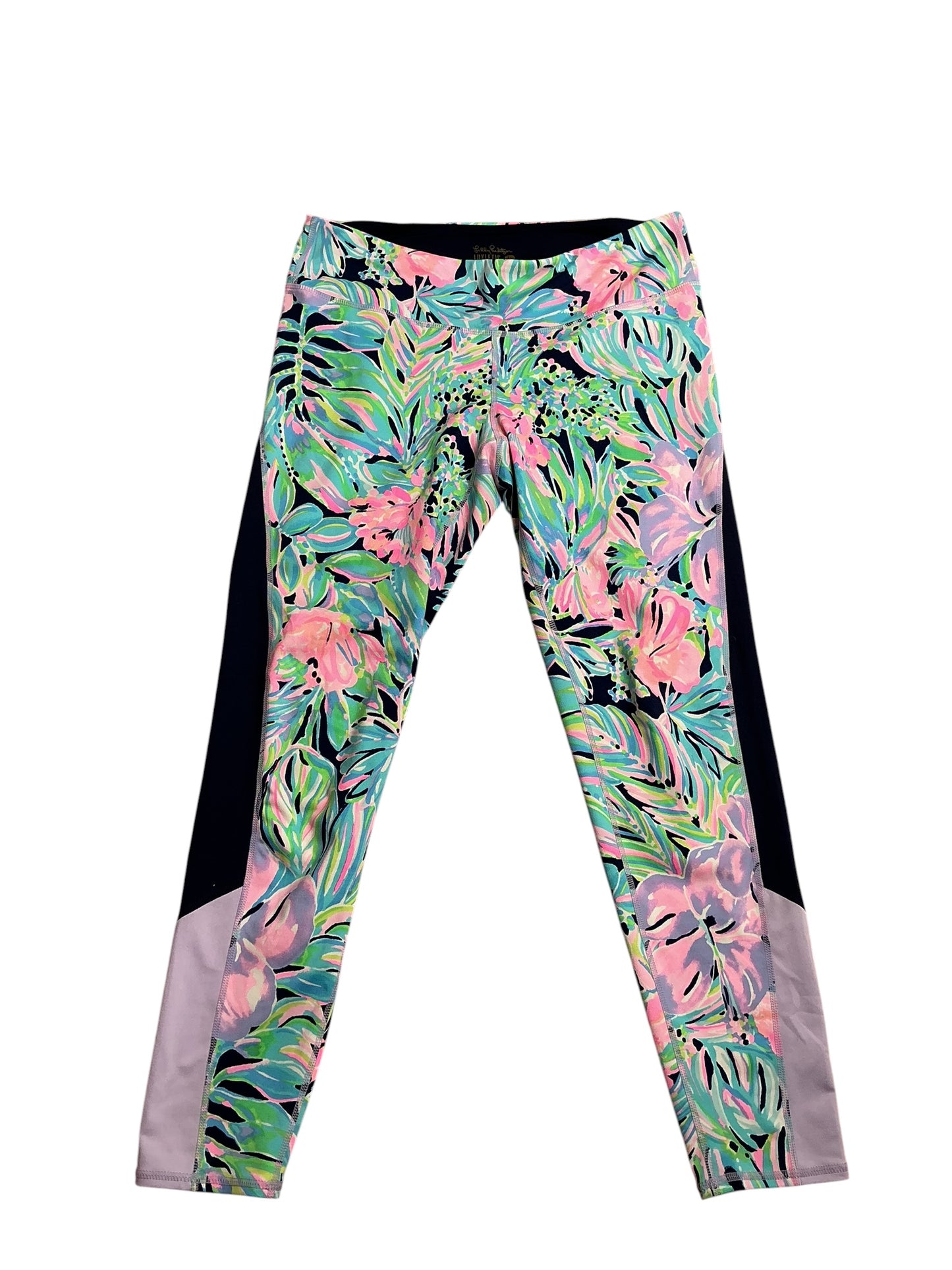 Lilly Pulitzer- Luxletic Weekender Legging Multi Bringing Mermaid Back Size L