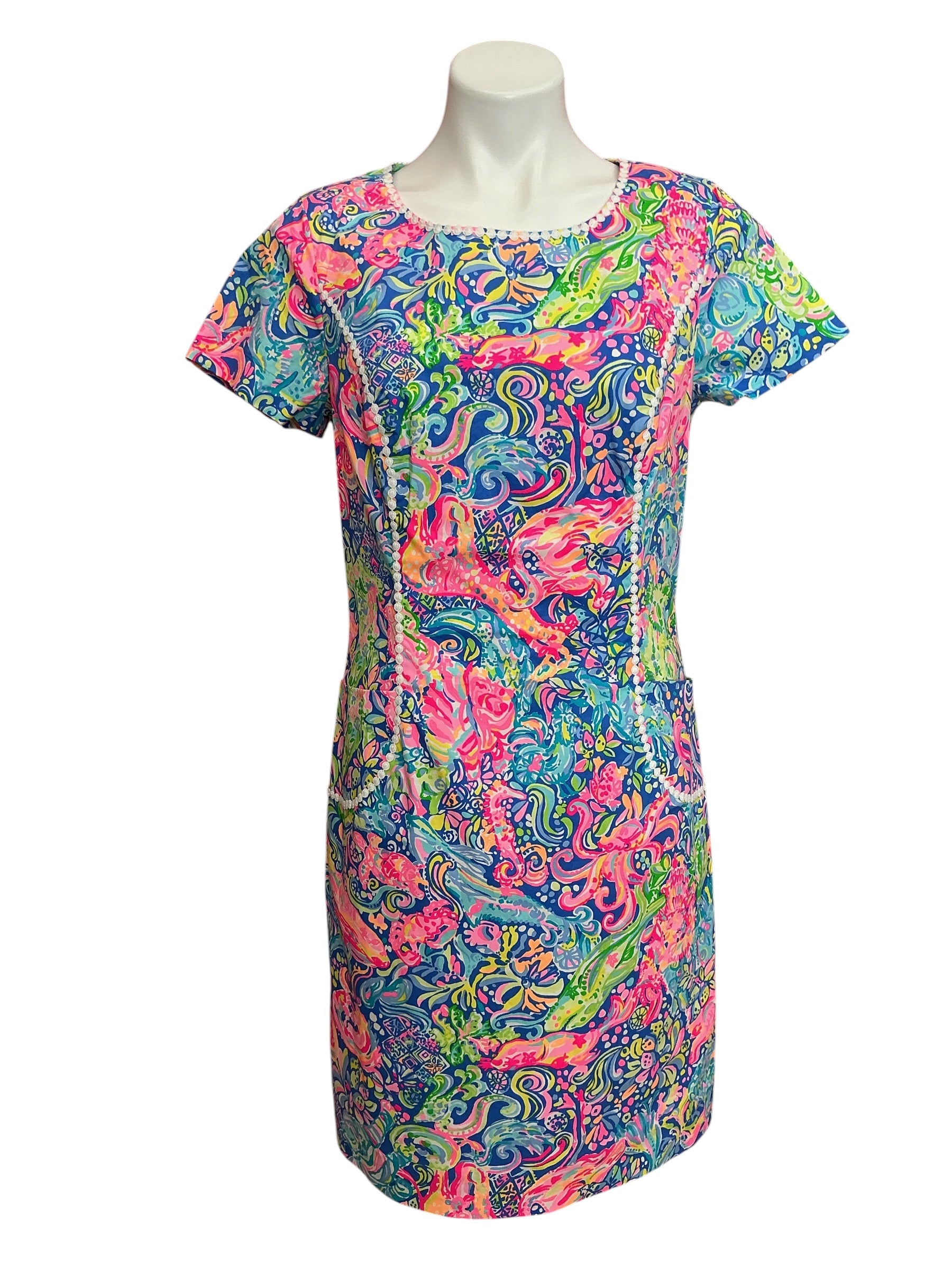Lilly Pulitzer Coralynn Shift Dress Pop Up 60 Animals - Size 10