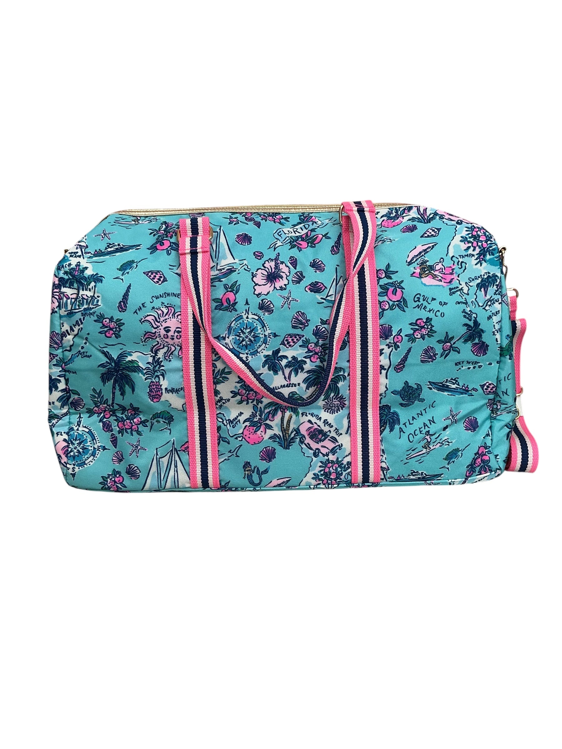 Lilly Pulitzer Overnight Bag Amalfi Blue Lilly’s Roadtrip