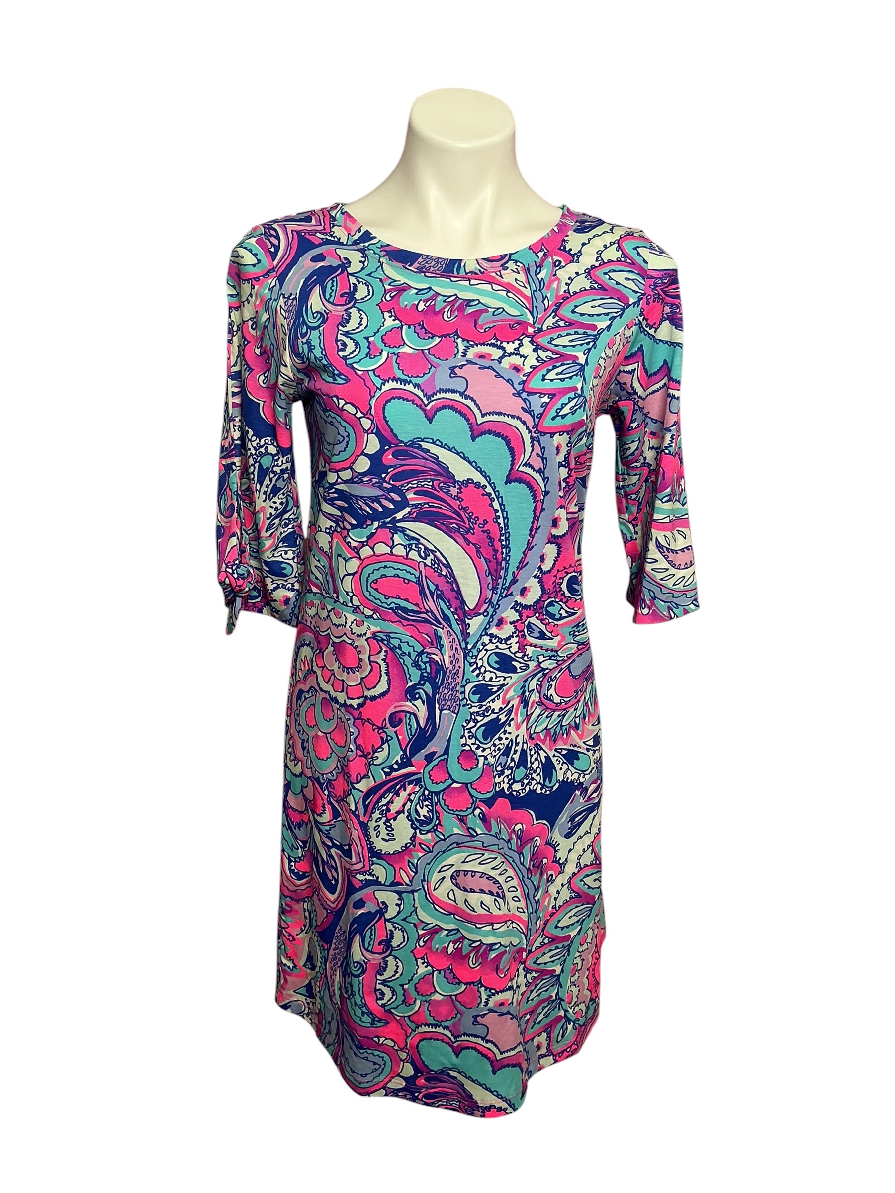 Lilly Pulitzer Preston Dress Pink Tropics Mermaids Call - Size S