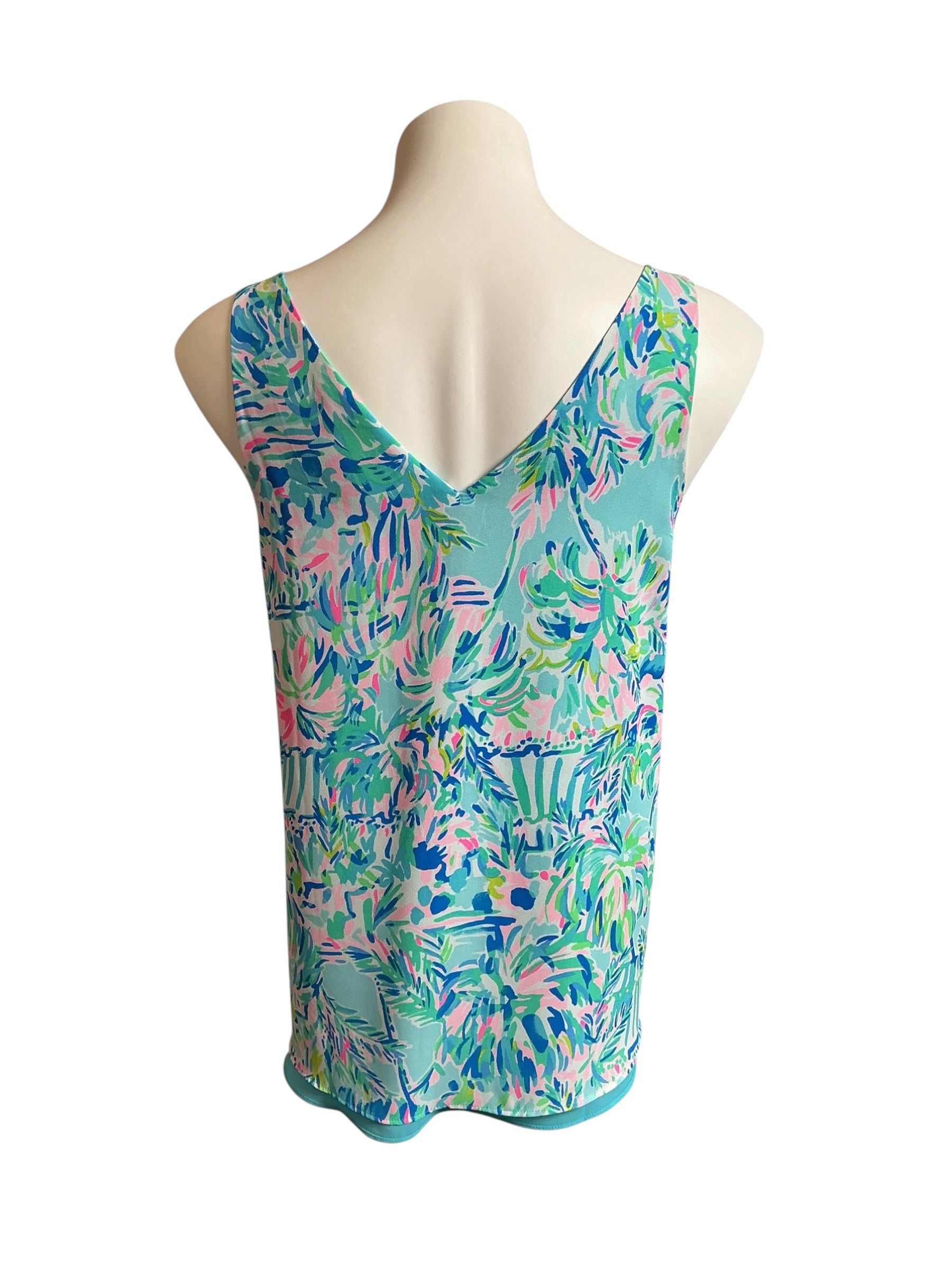 Lilly Pulitzer Florin Reversible V-Neck Top - Size S