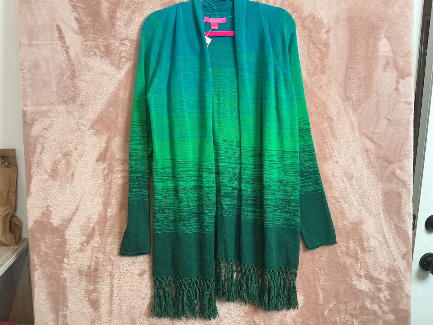 Lilly Pulitzer NWT - Tatum Ombré Cardigan - Evergreen Marled Ombré