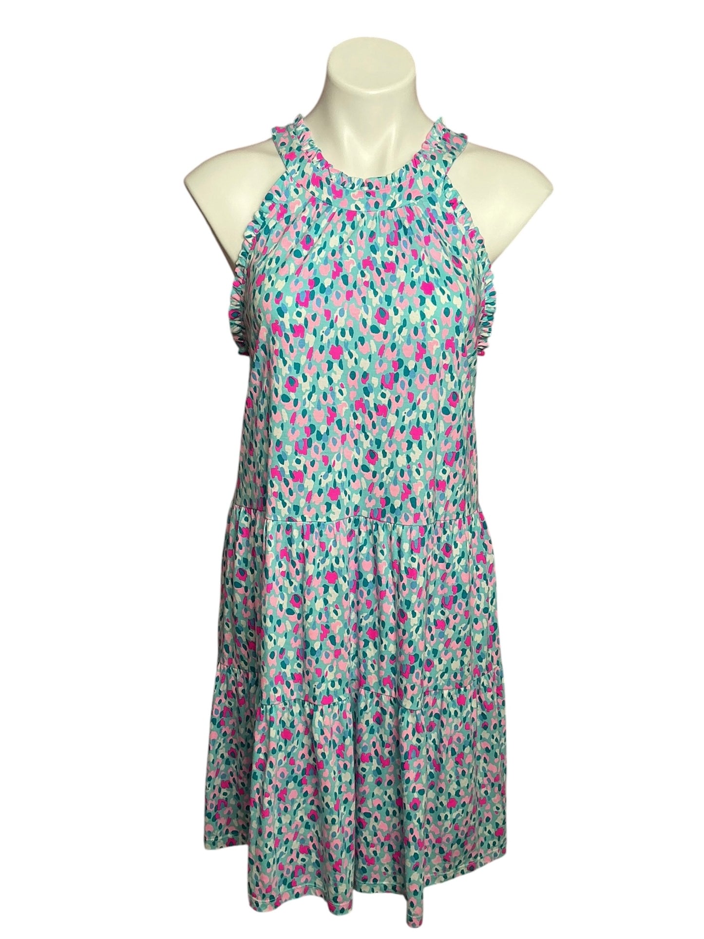 Lilly Pulitzer Jerrica Swing Dress Multi Hottie Dottie - Size L