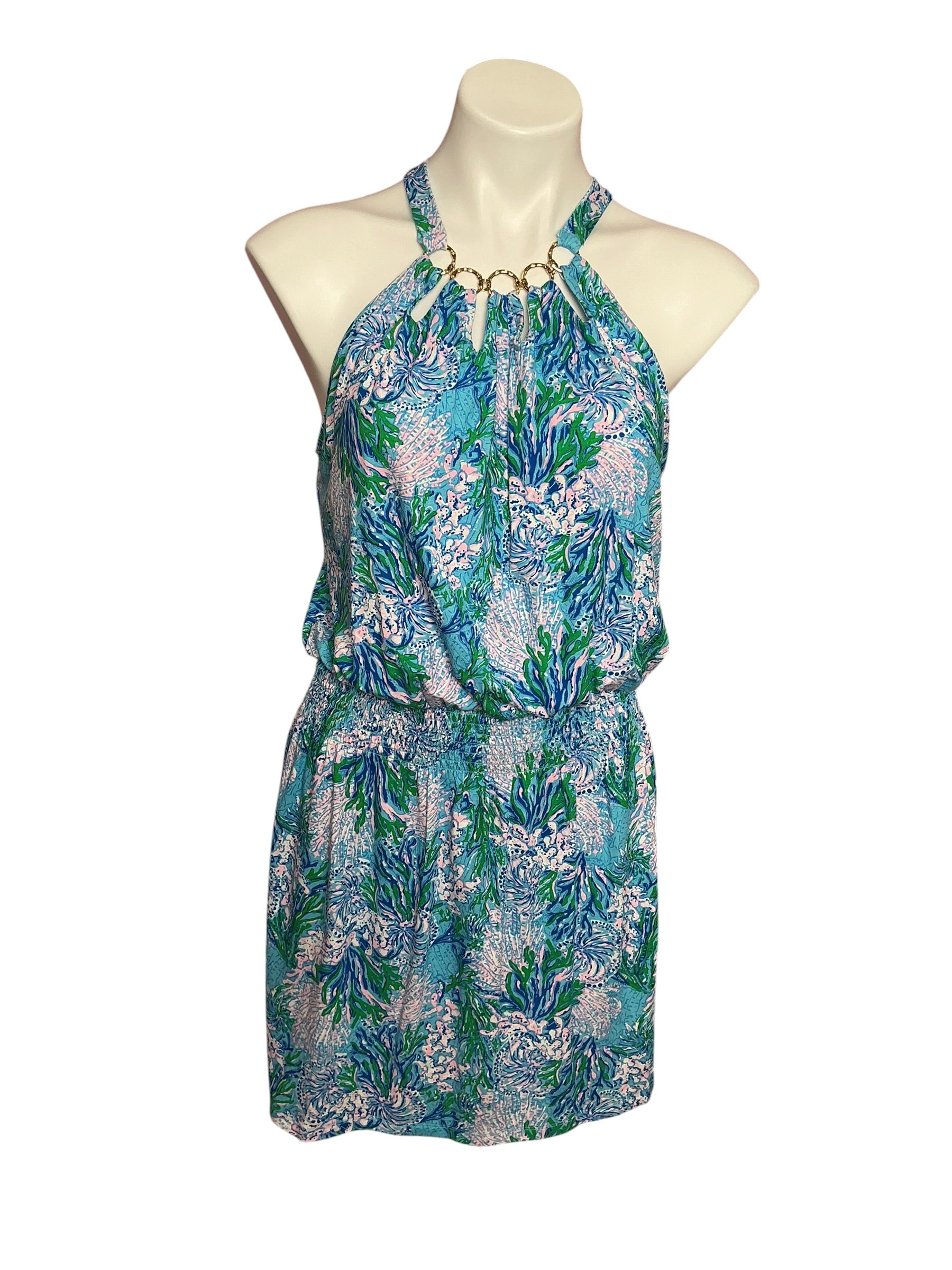 Lilly Pulitzer Shirelle Skirted Romper Multi Via Parigi - Size M