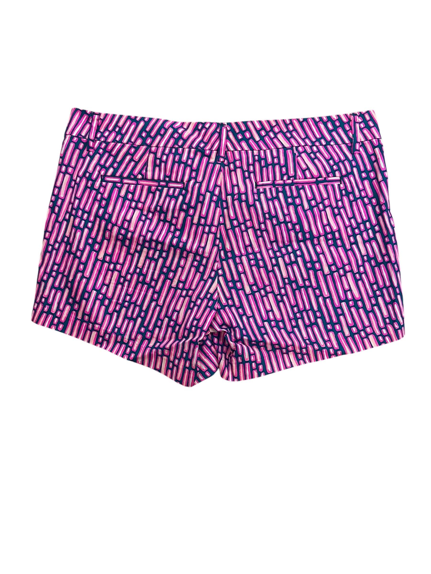 Lilly Pulitzer Callahan Mid Rise Shorts Mandevilla Pink Slathouse Stripe - Size 12