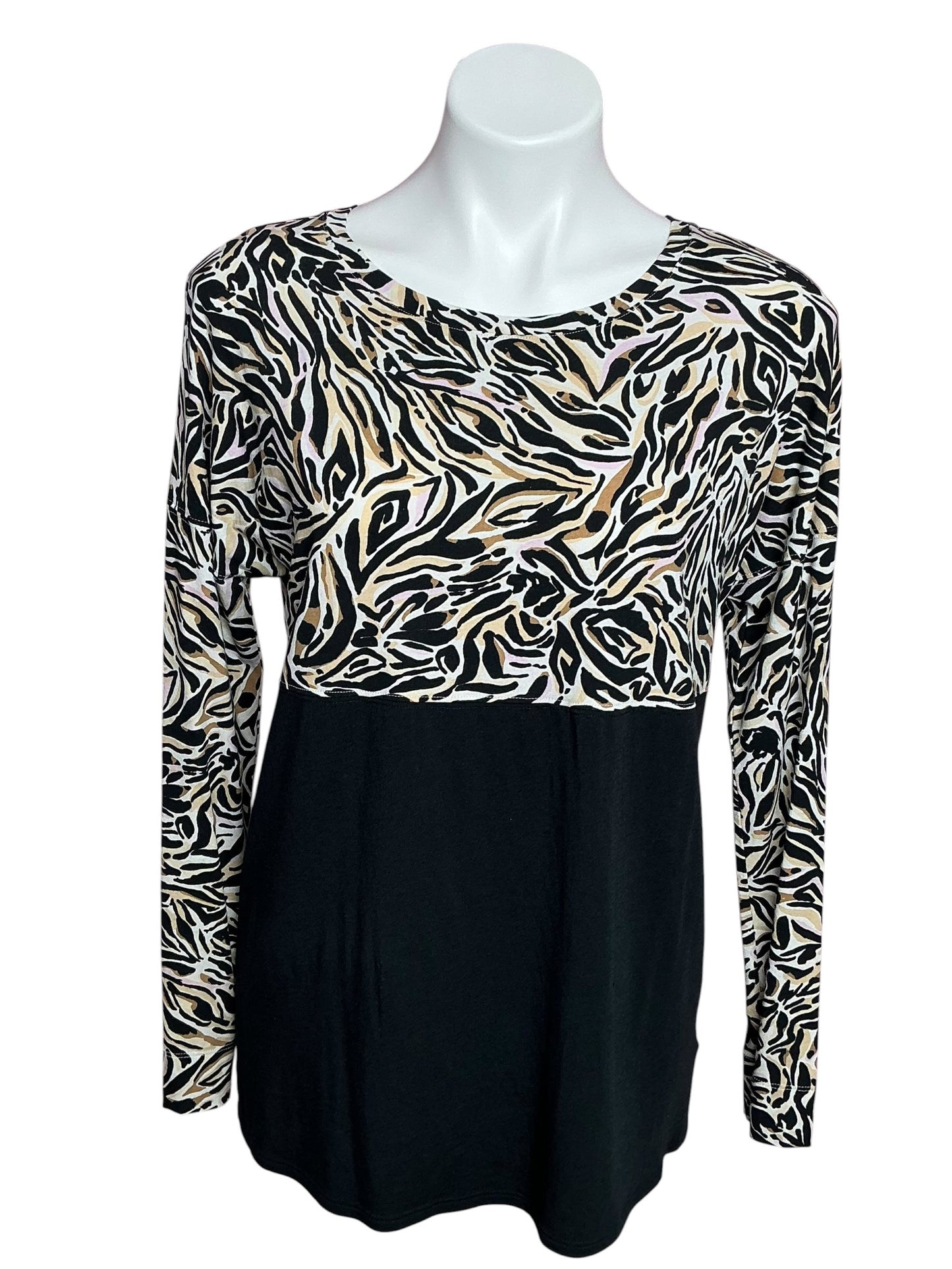 Lilly Pulitzer Finn Top Onyx Can You Zee Me - Size M