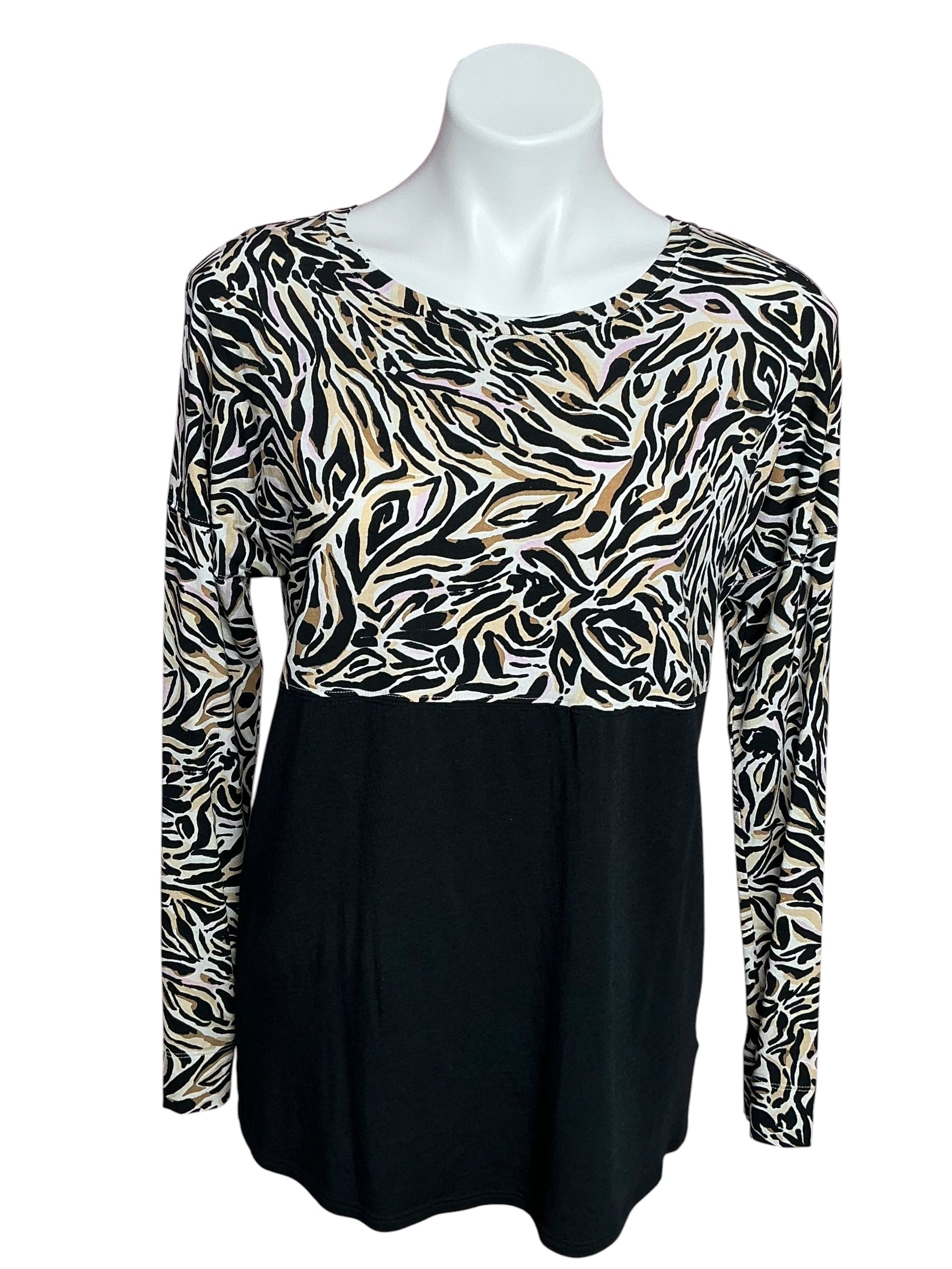 Lilly Pulitzer Finn Top Onyx Can You Zee Me - Size M