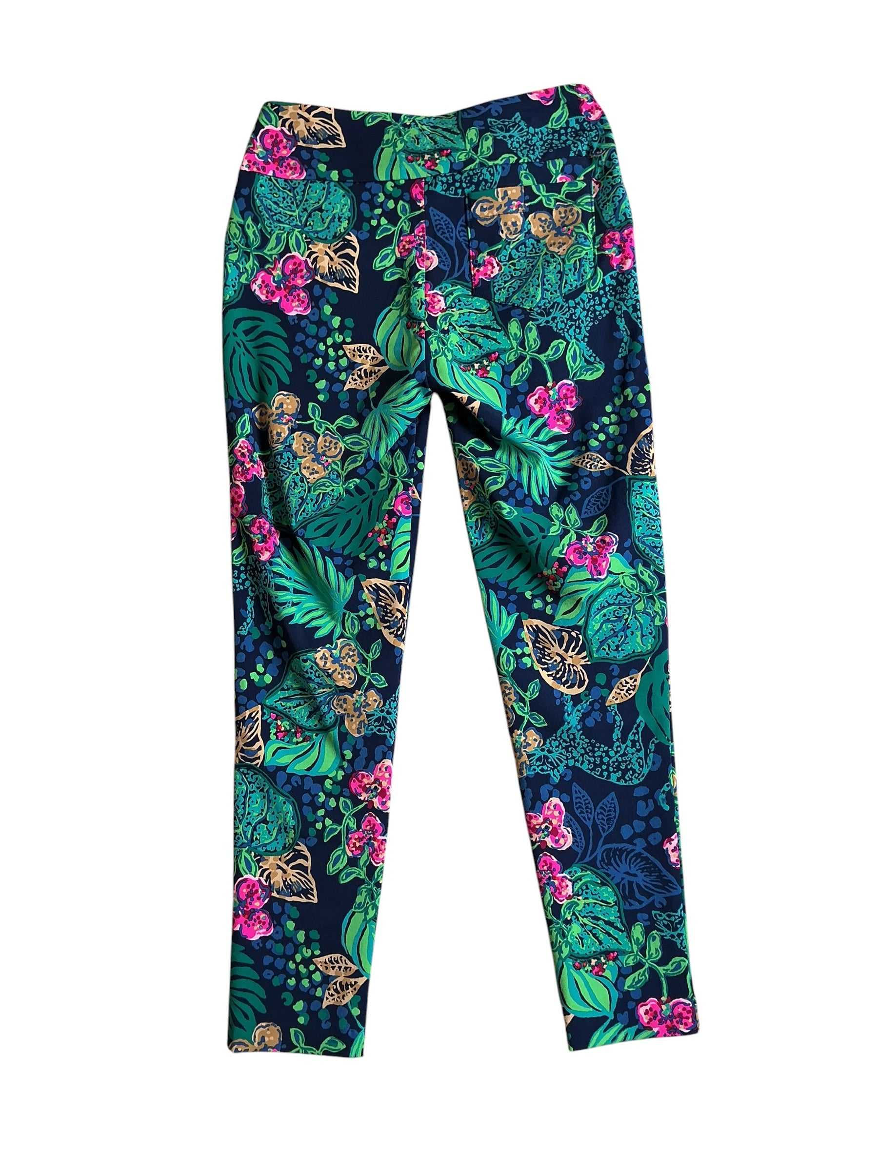 Lilly Pulitzer Corso Pants UPF 50+ Low Tide Navy Life of the Party - Size 2