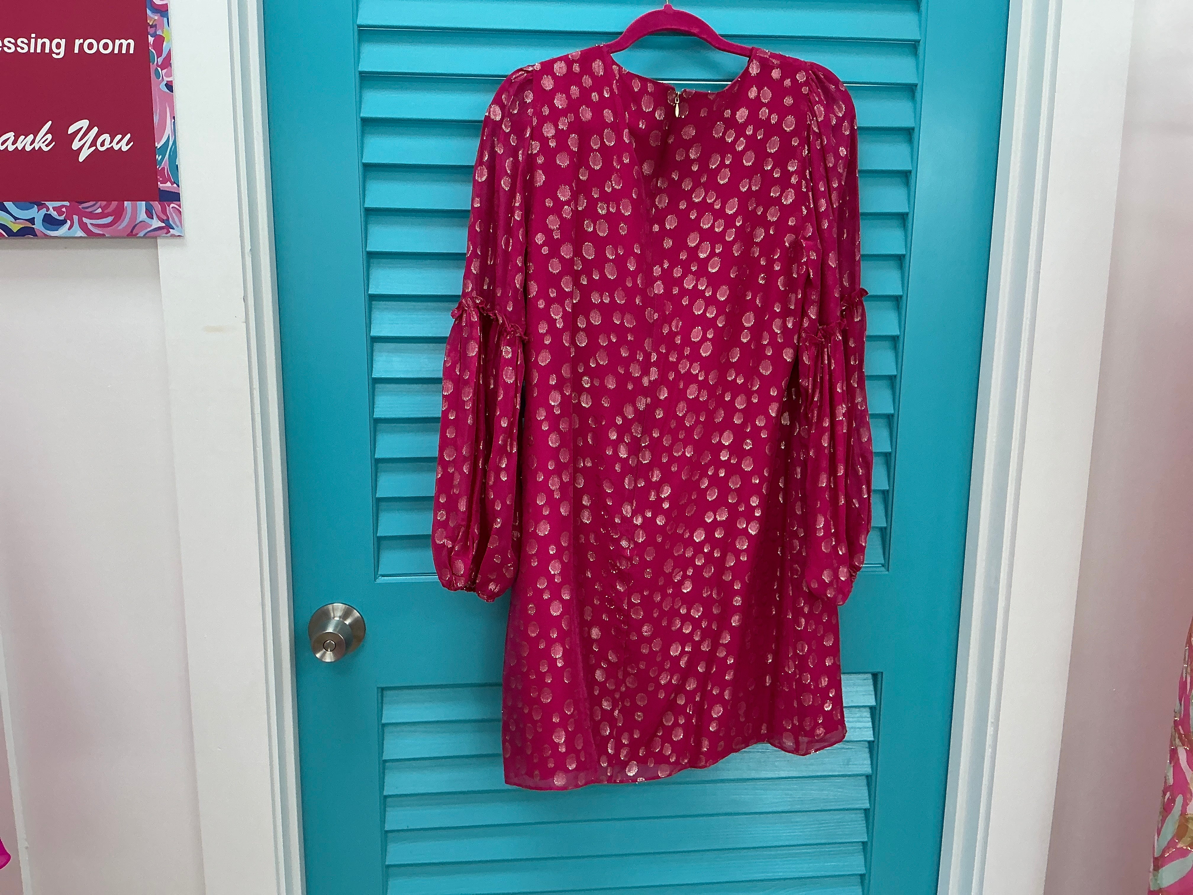 Lilly Pulitzer NWT Cleme Silk Dress Mystique Pink Silk Bubbly Clip - Size 10