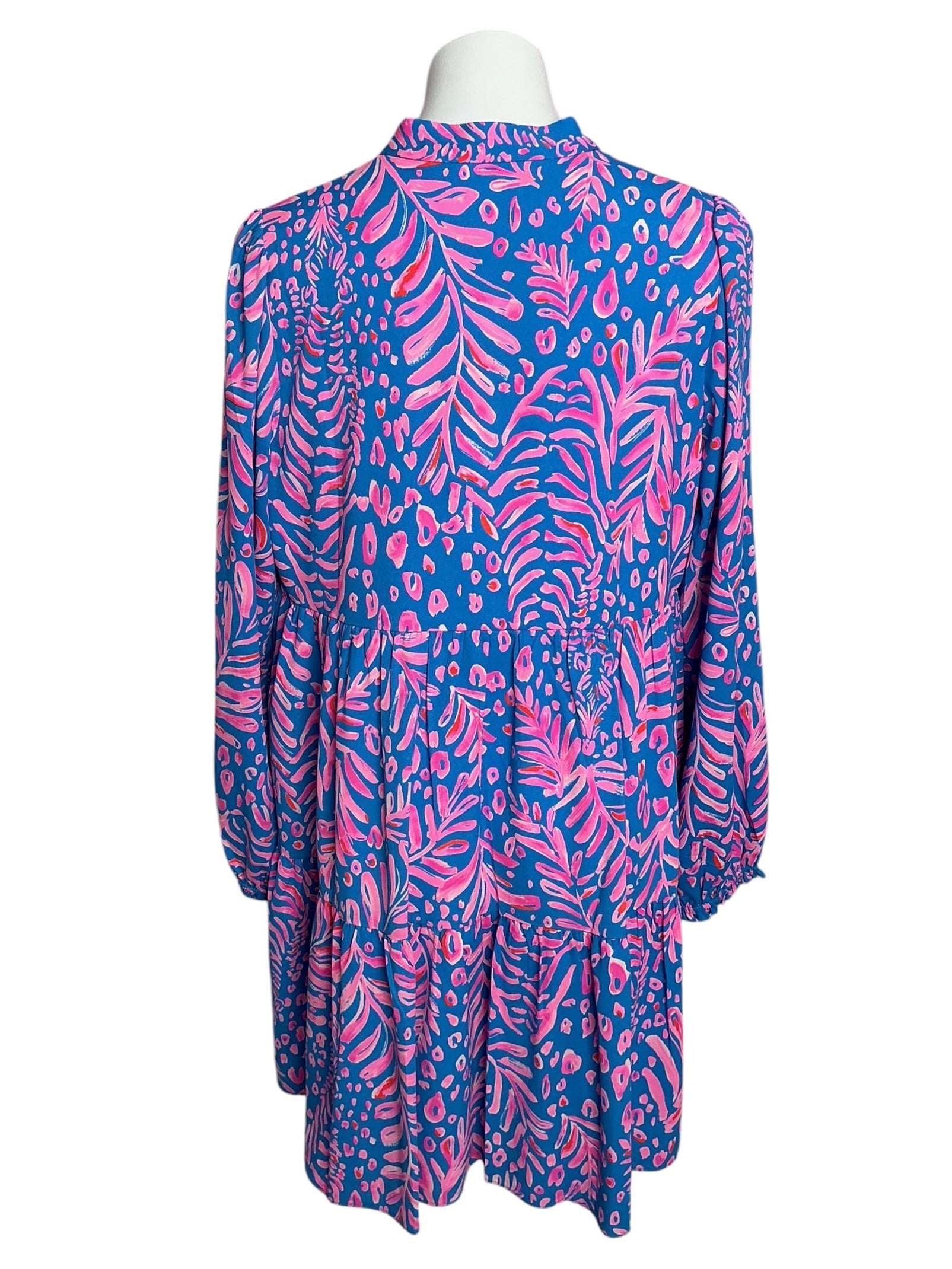 Lilly Pulitzer NWT Winona Stretch Dress Pundy Blue La Zebra - Size L