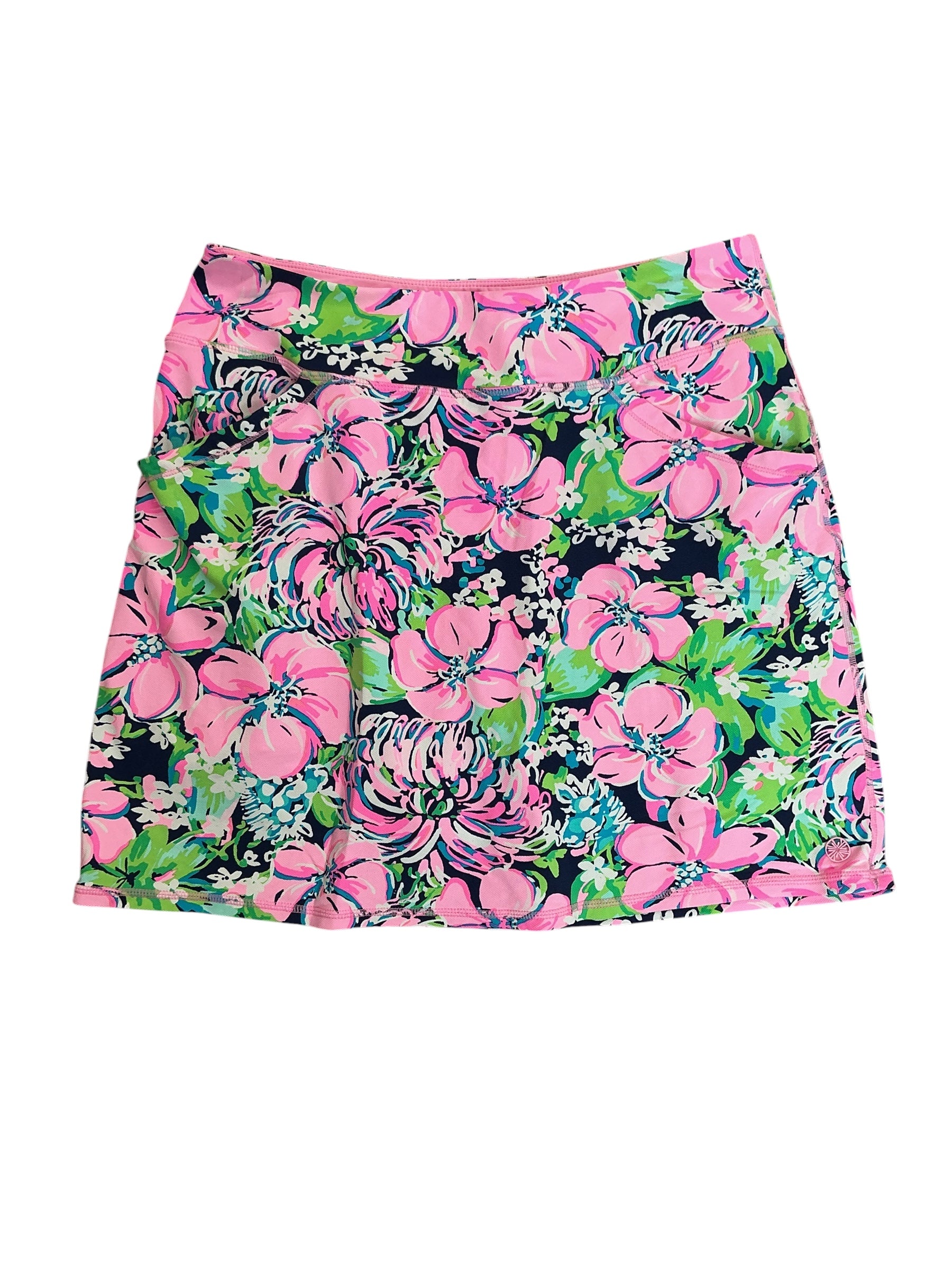 Lilly Pulitzer Luxletic Monica Skort High Tide Navy Tall Order - Size M