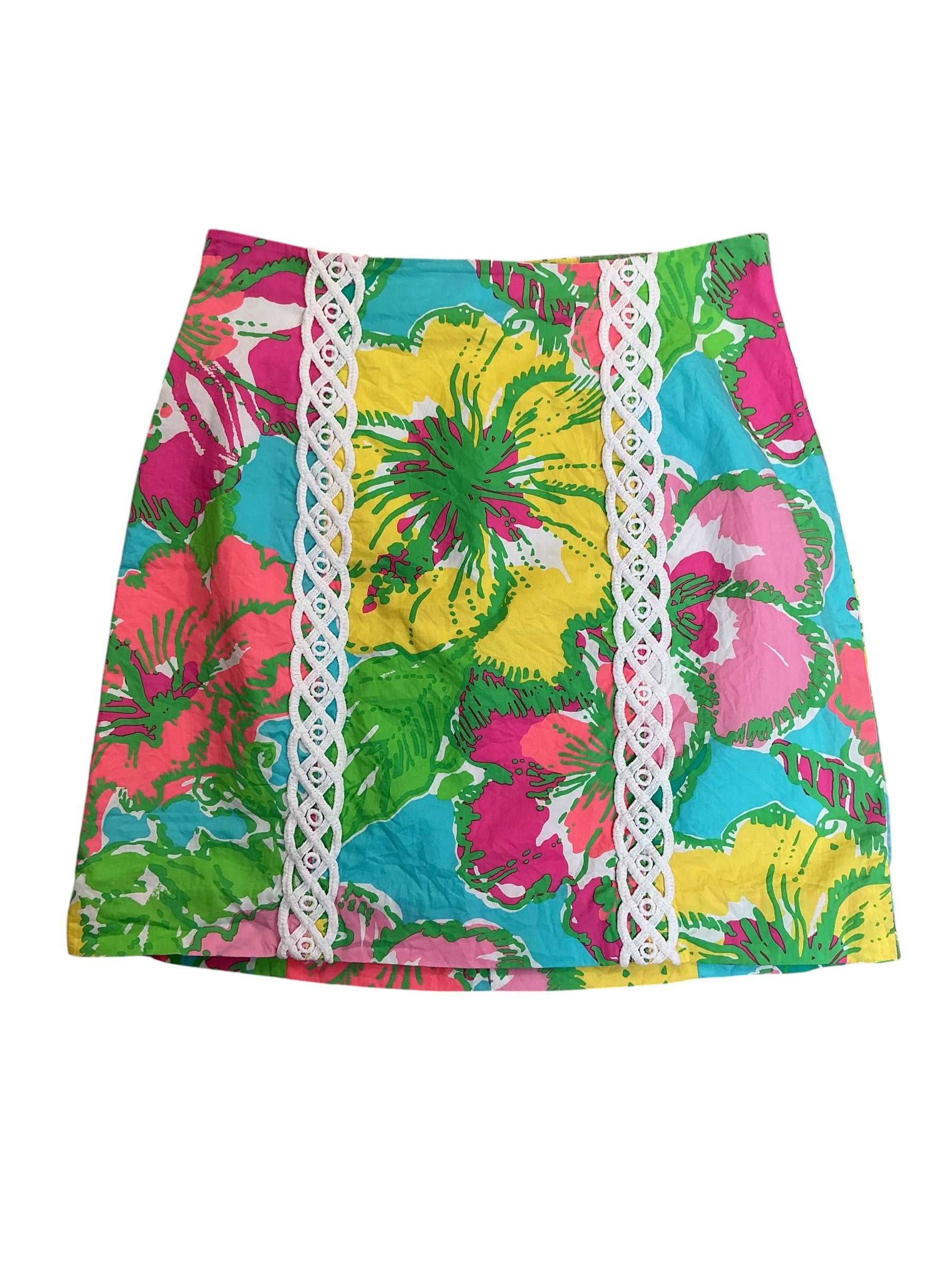 Lilly Pulitzer Vanna Skirt Floral Big Flirt - Size 6