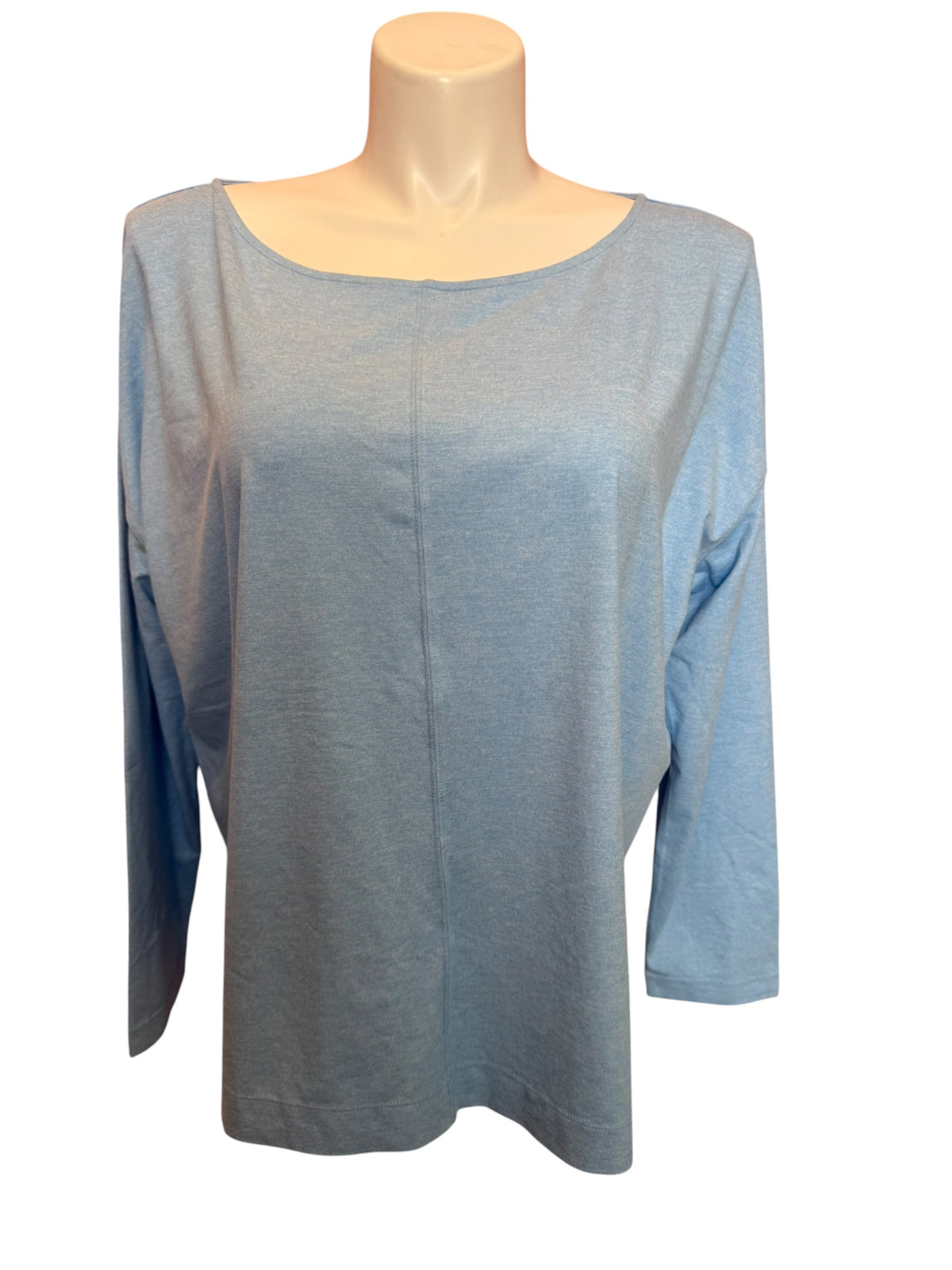 Lilly Pulitzer Finn Boatneck Top Whisper Blue - Size XL