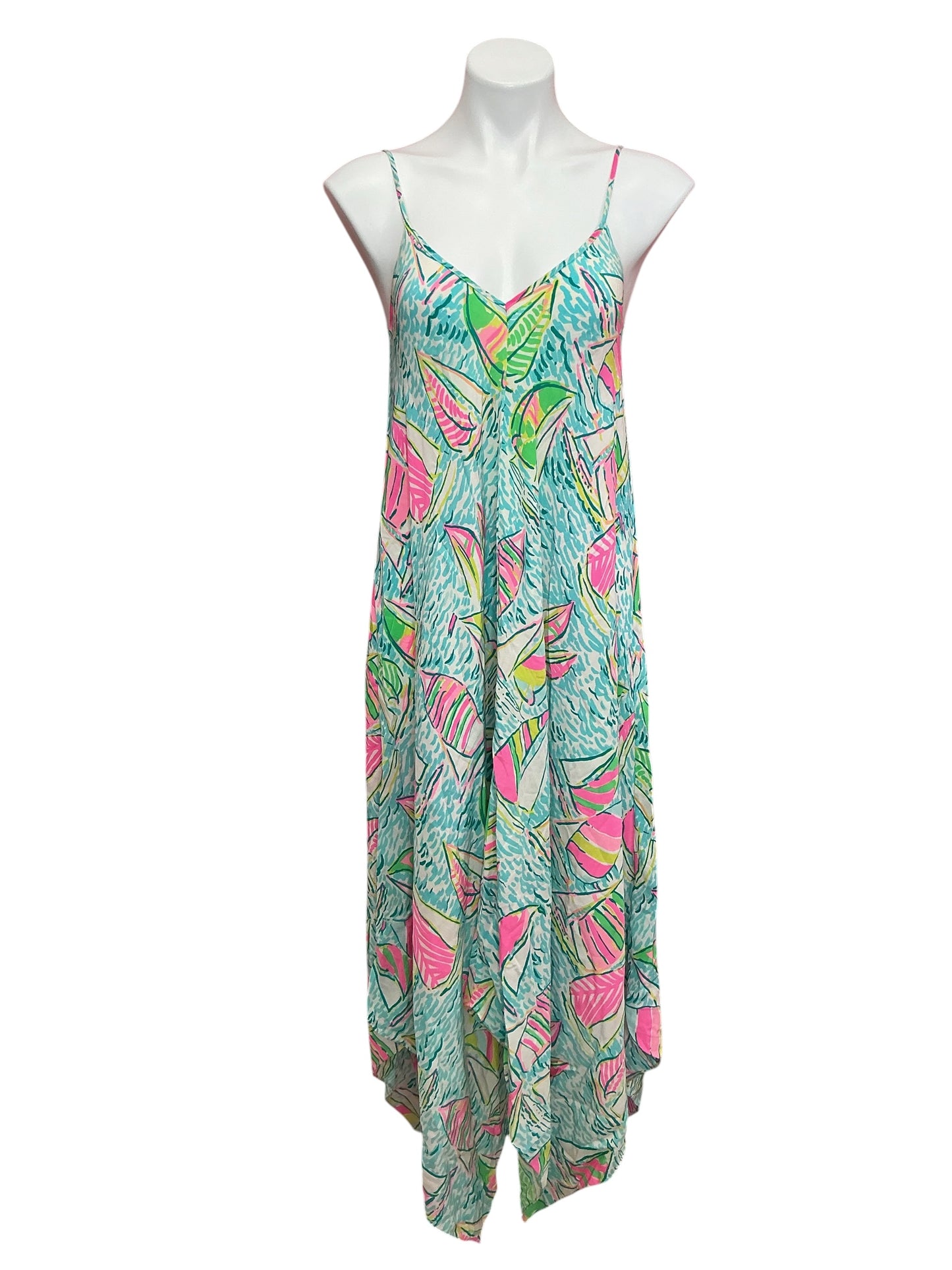 Lilly Pulitzer Rylan Silk Maxi Dress You Gotta Regatta - Size S