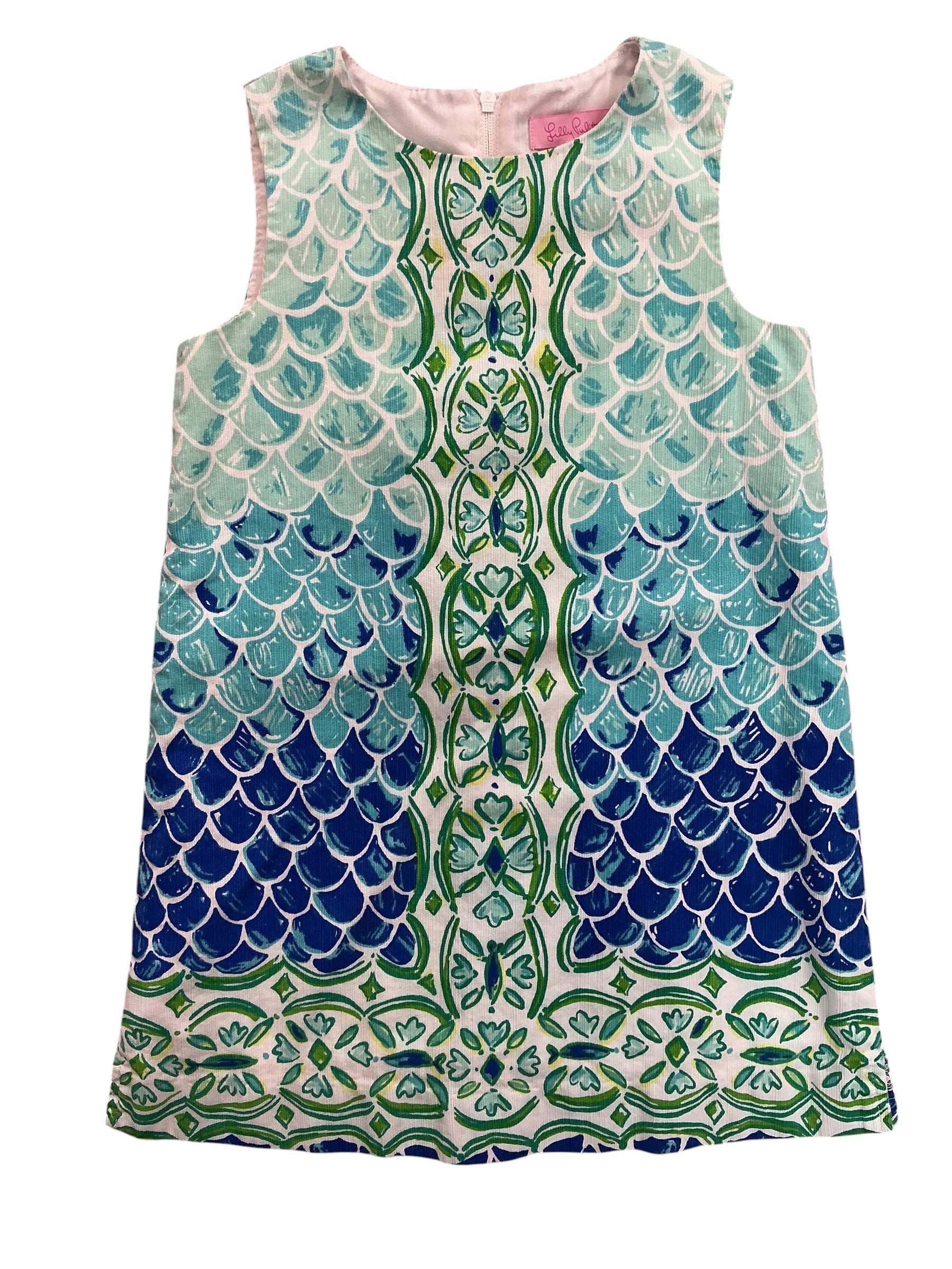 Lilly Pulitzer Kids Girls Little Lilly Classic Shift Dress Scale Back - Size 5