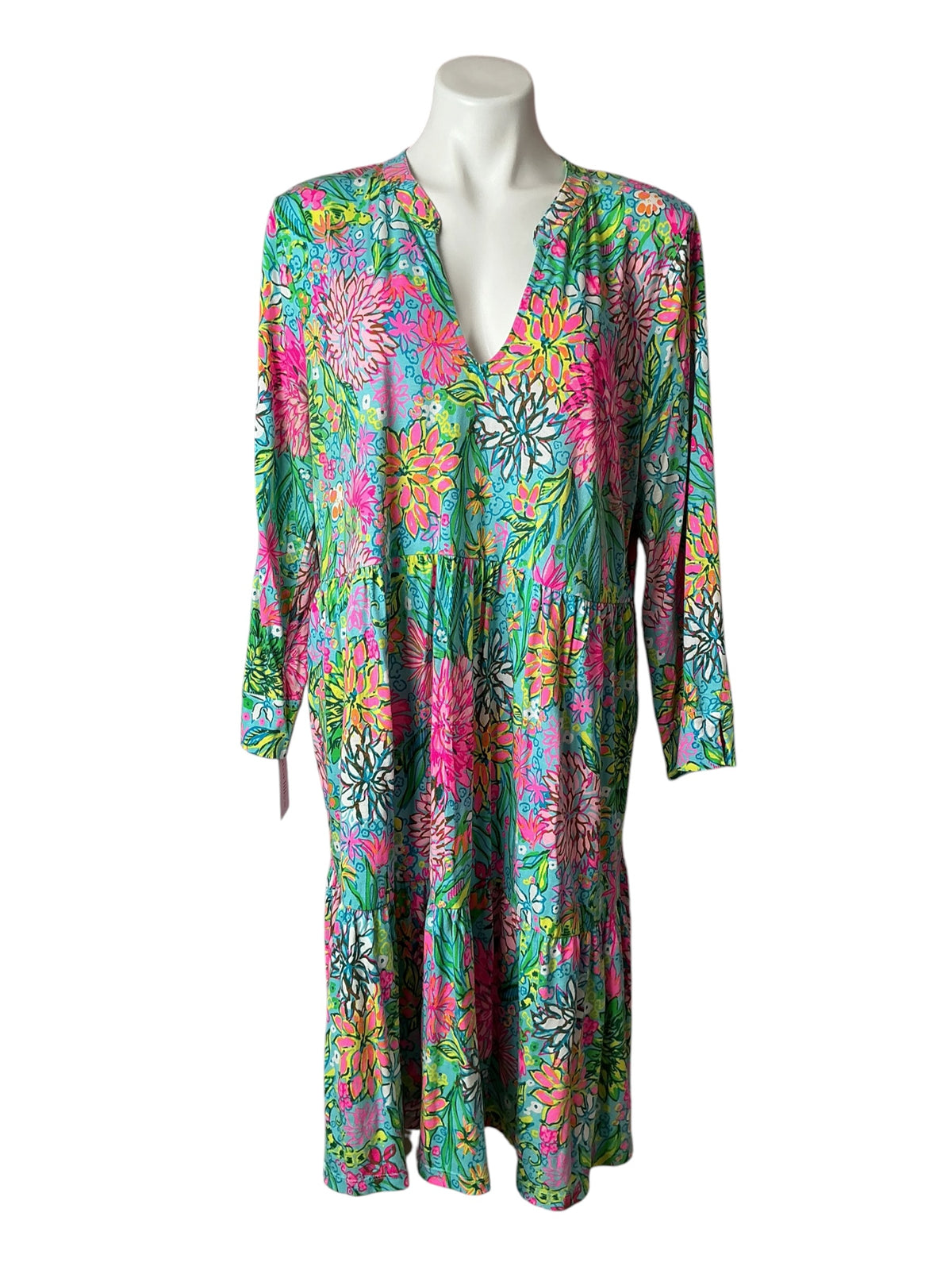 Lilly Pulitzer Alaina Swing Dress Keep On Beleafing - Size XXL