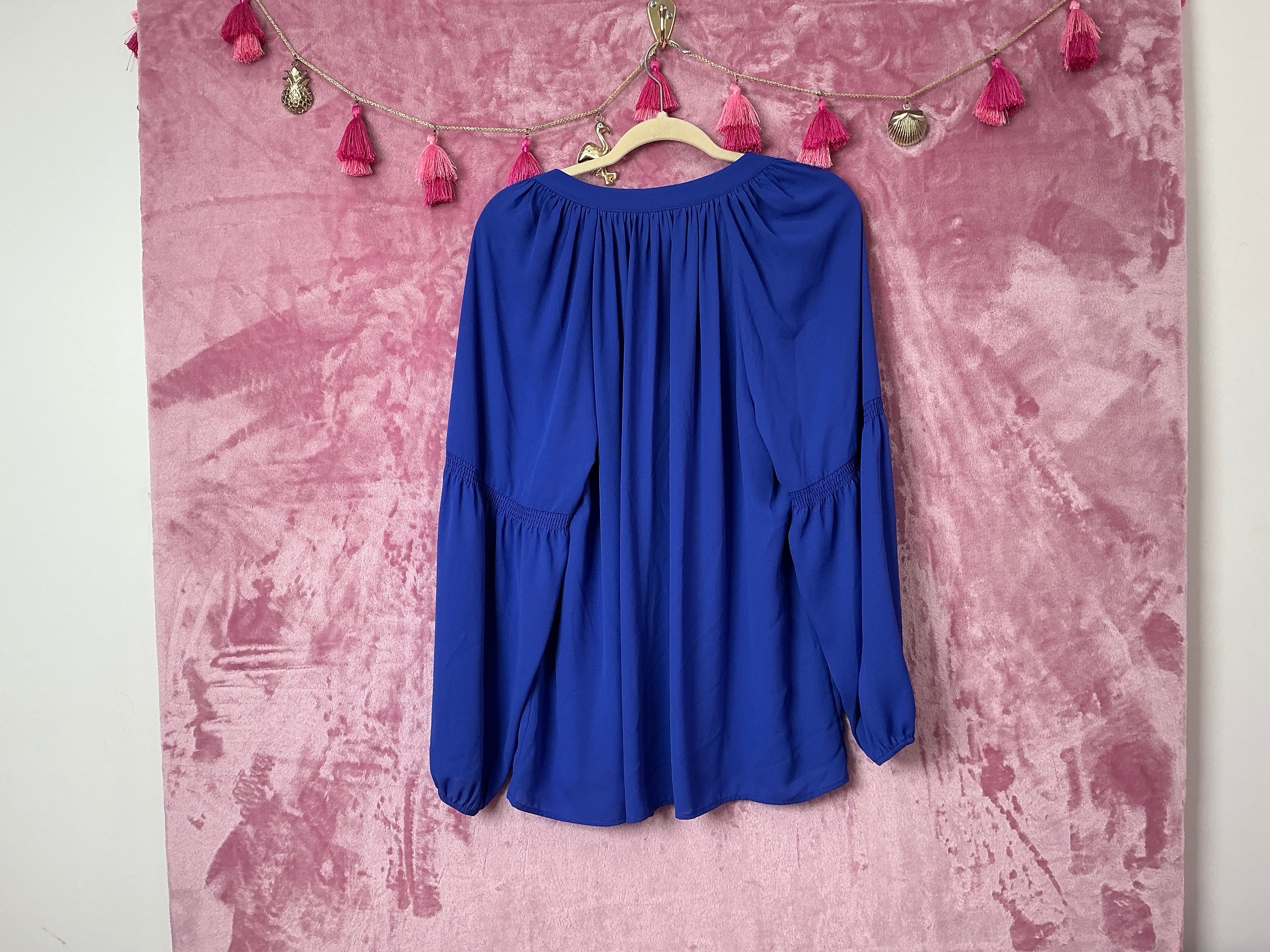 Lilly Pulitzer NWT Anela Top Royal Purple - Size XL