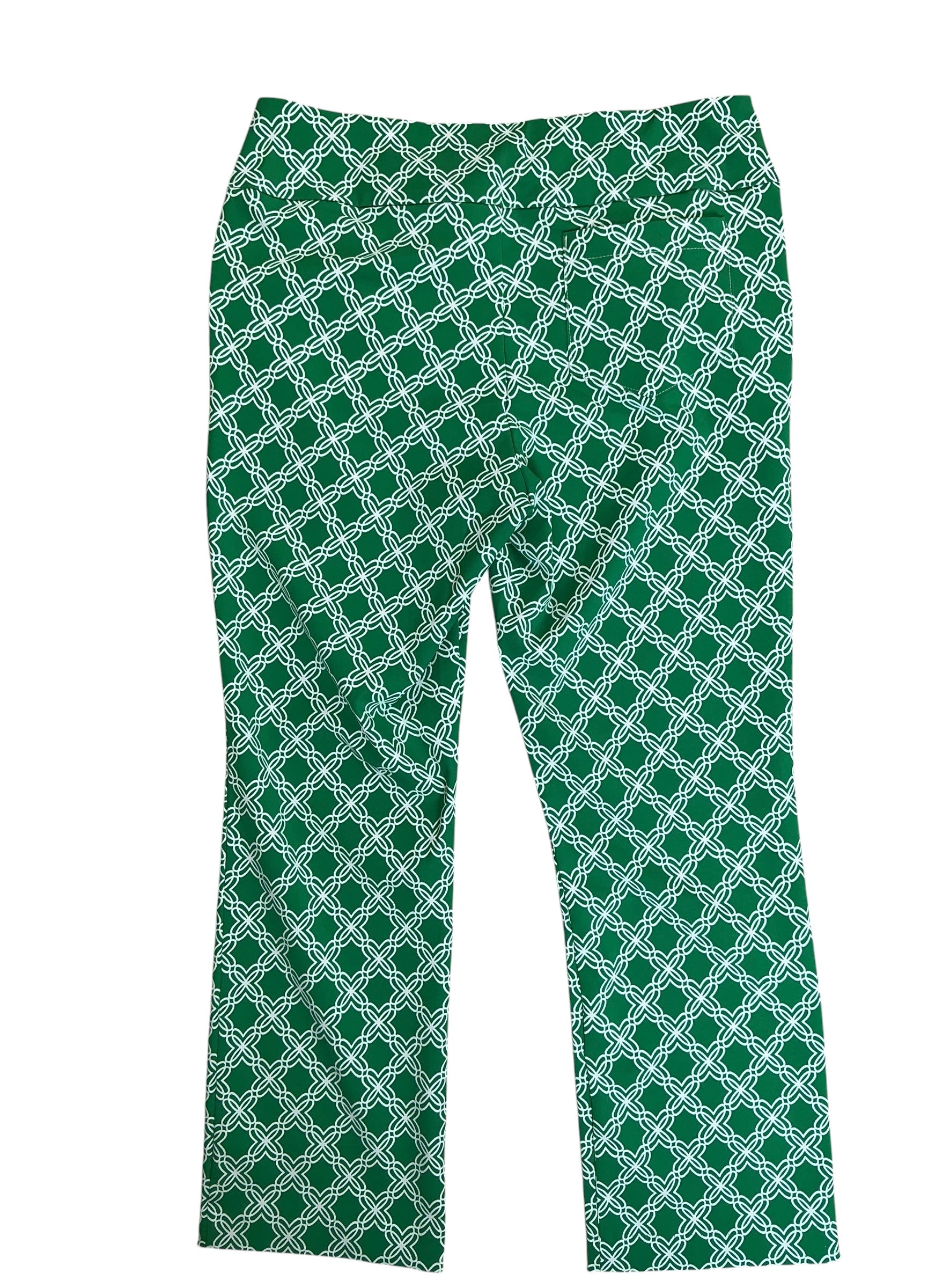 Lilly Pulitzer Luxletic Corso Pants Kelly Green Linking Up - Size 12