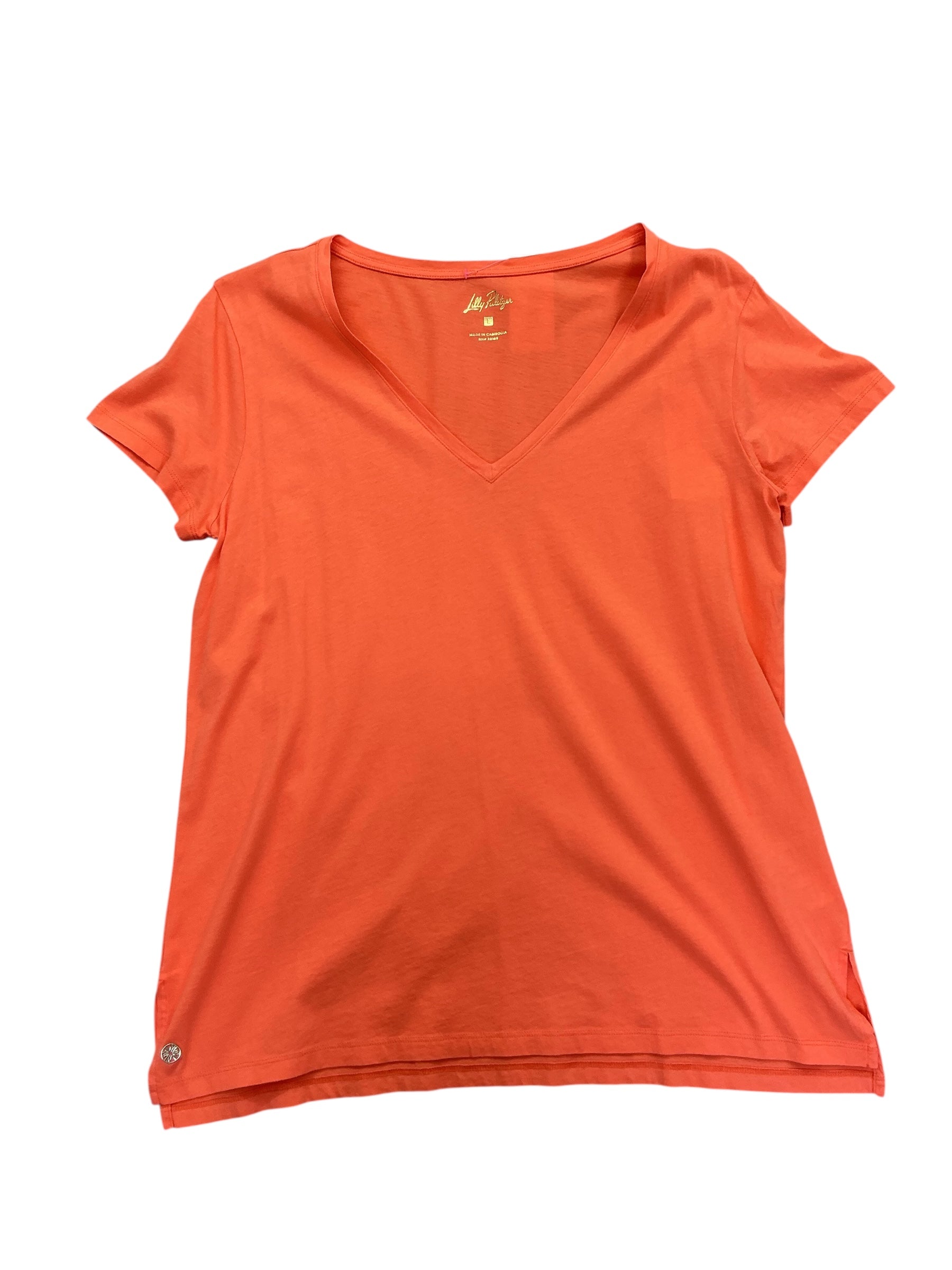 Lilly Pulitzer NWT Meredith Tee Top Flamingo Feather - Size L