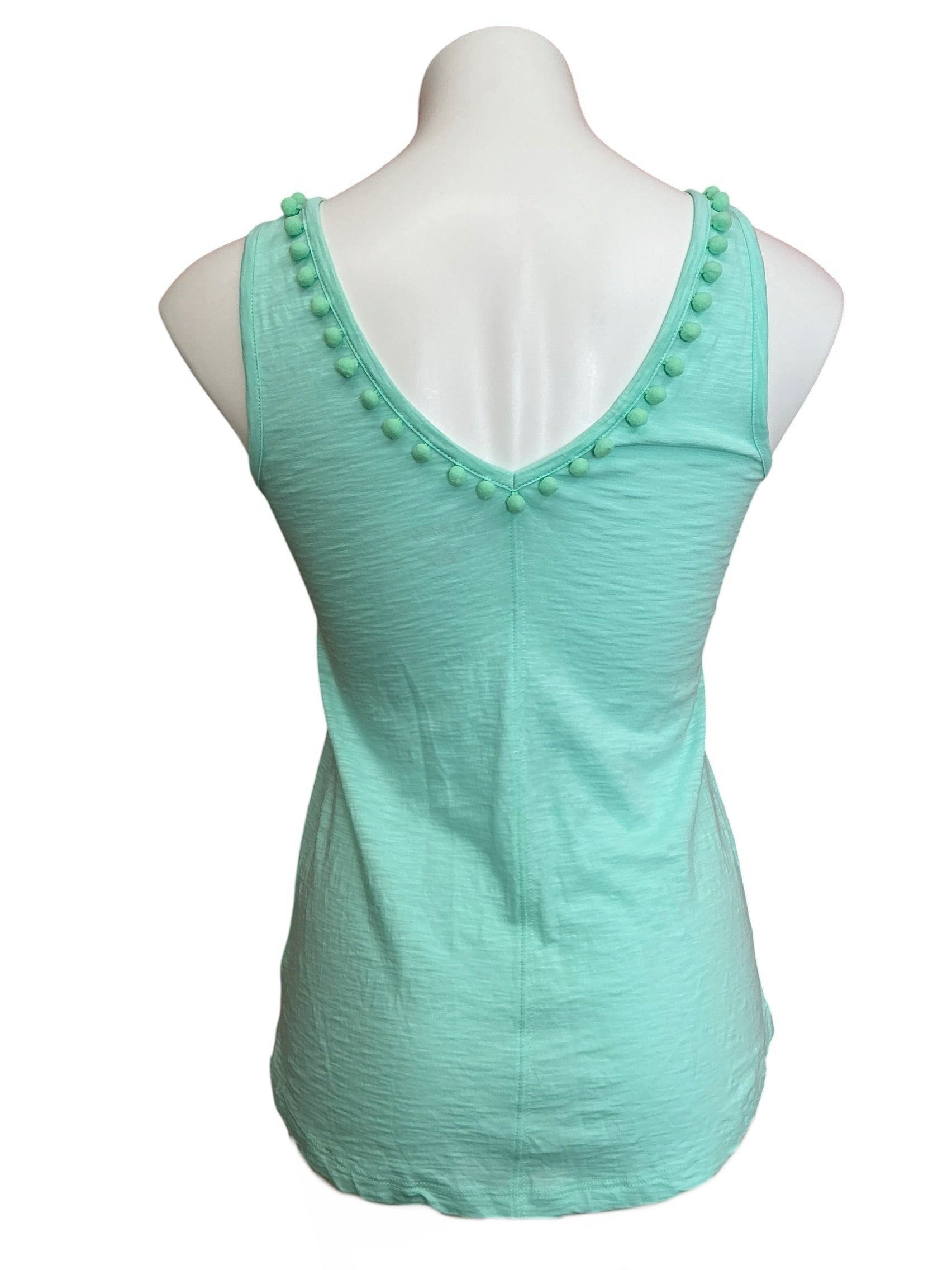 Lilly Pulitzer Gigi V Neck Tank Top Mint Green - Size XS