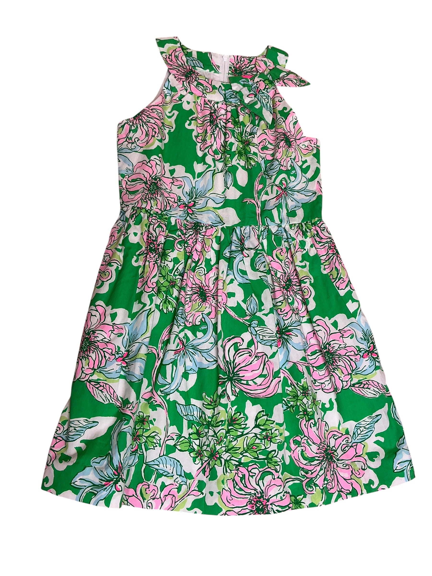 Lilly Pulitzer NWT Girls Josephine Dress Spearmint Blossom Views - Size 7