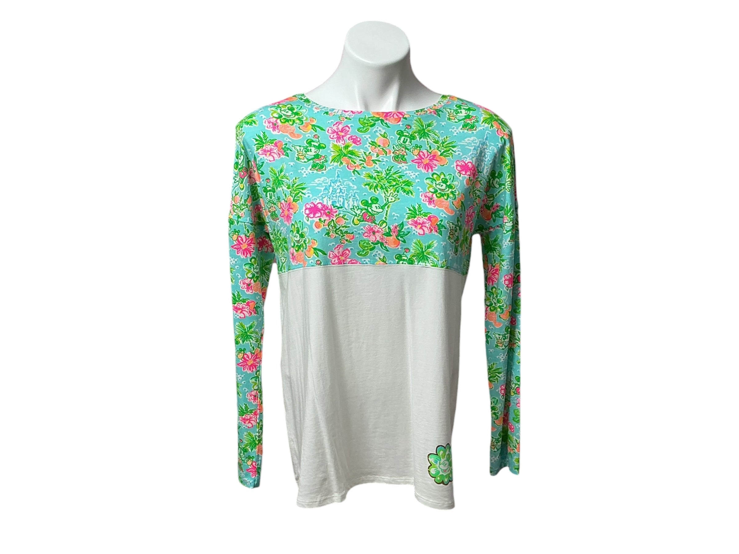 Lilly Pulitzer NWT Lilly Love Disney Finn Top Blue Ibiza- Size XS