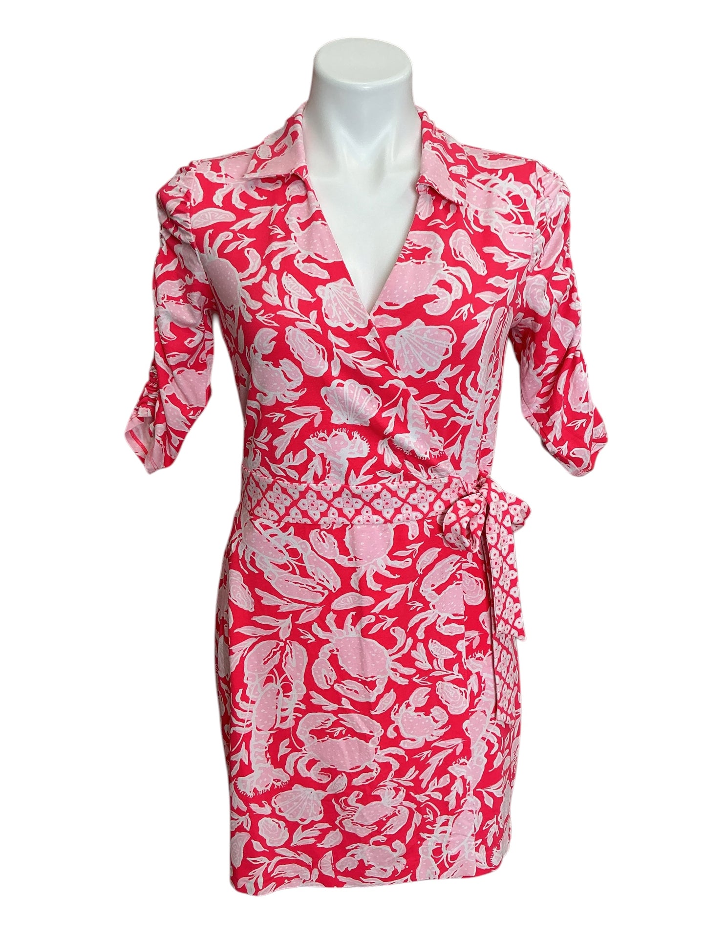 Lilly Pulitzer NWT Ibby Skirted Romper Cane Coral Crab Collab Engineered - Size S