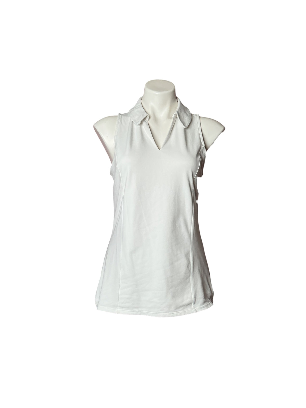 Lilly Pulitzer UPF 50+ Luxletic Martina Polo Top Resort White - Size M