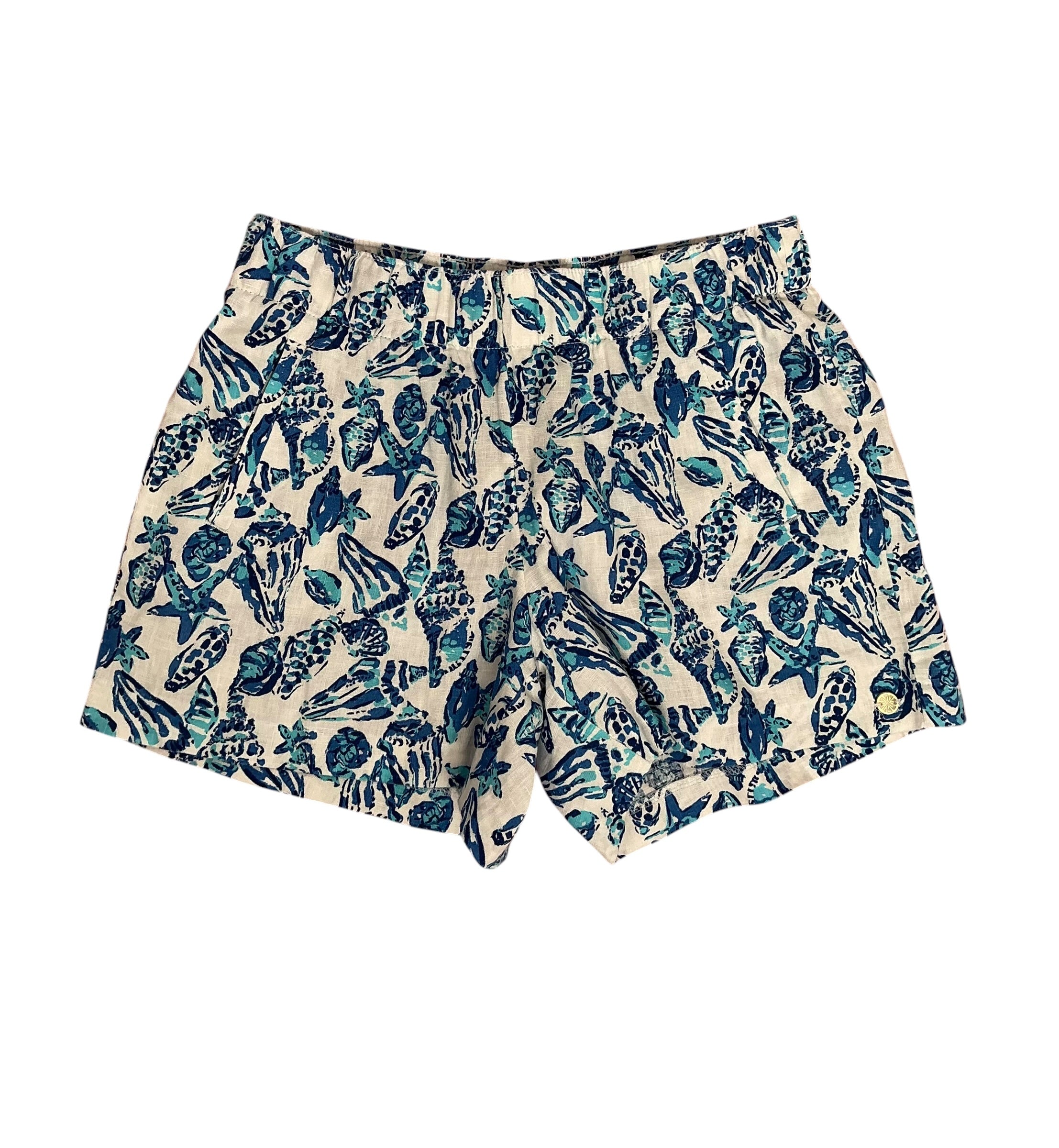 Lilly Pulitzer NWT Lilo Linen Short Resort White Shell Collector - Size XS