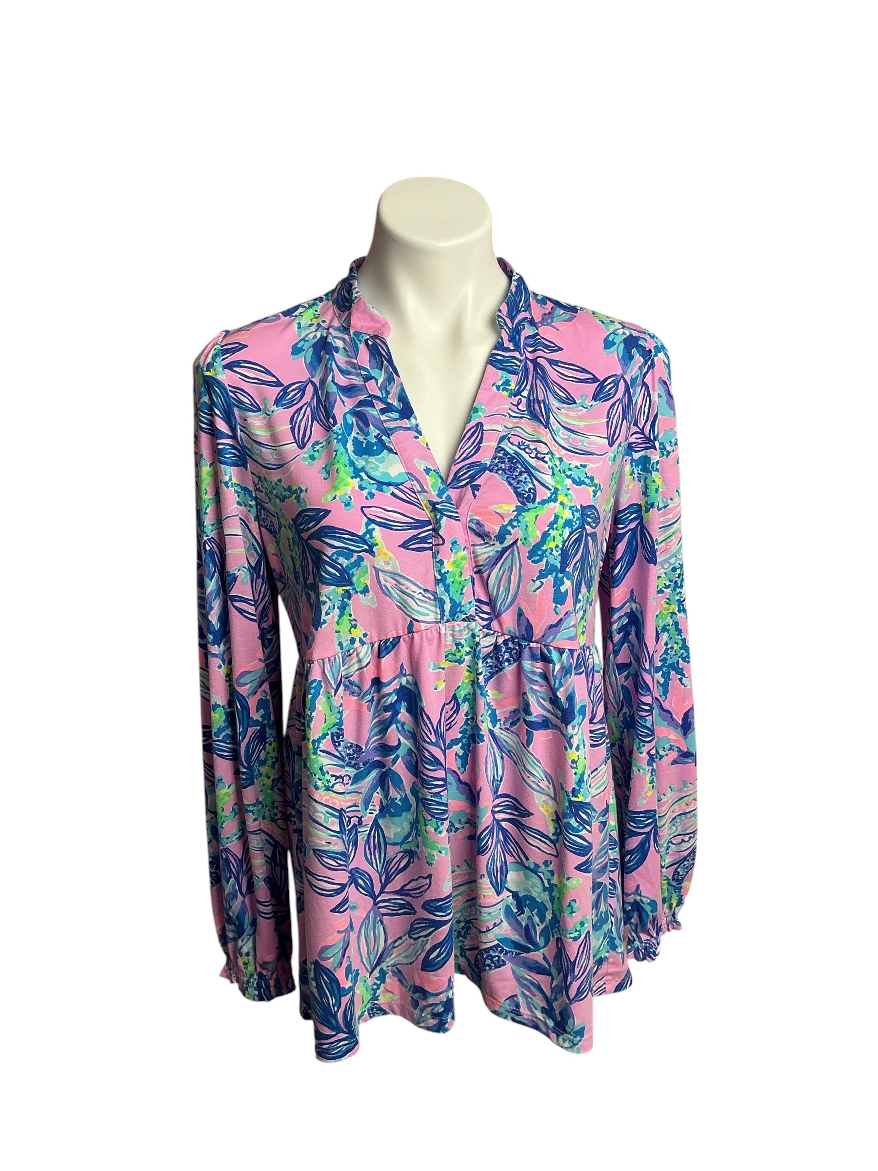 Lilly Pulitzer- Winona Knit Tunic Top Lilac Rose Just A Lil’ Jelly Size S