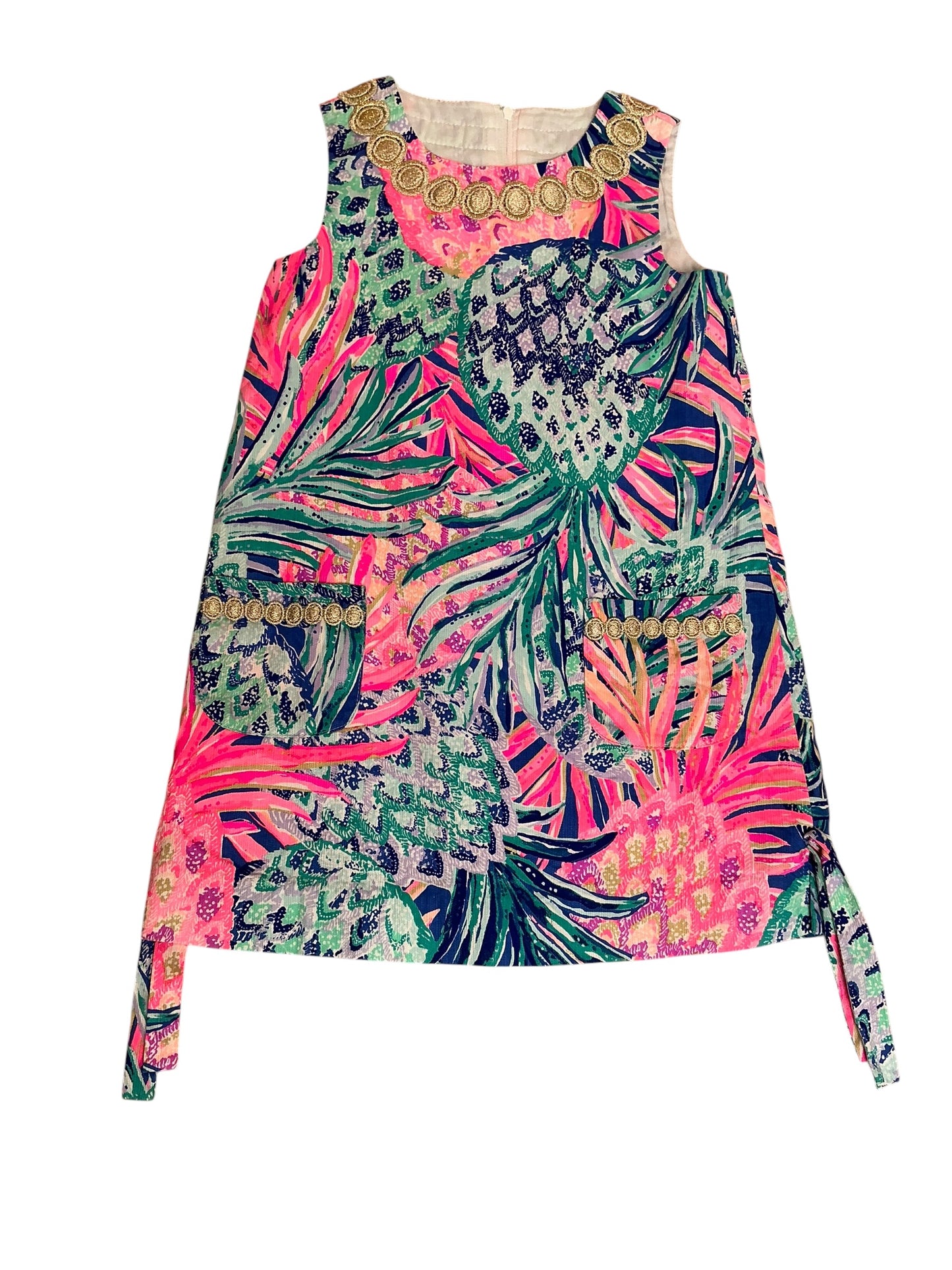 Lilly Pulitzer Girls Little Lilly Classic Shift Dress Gypset Paradise - Size 5