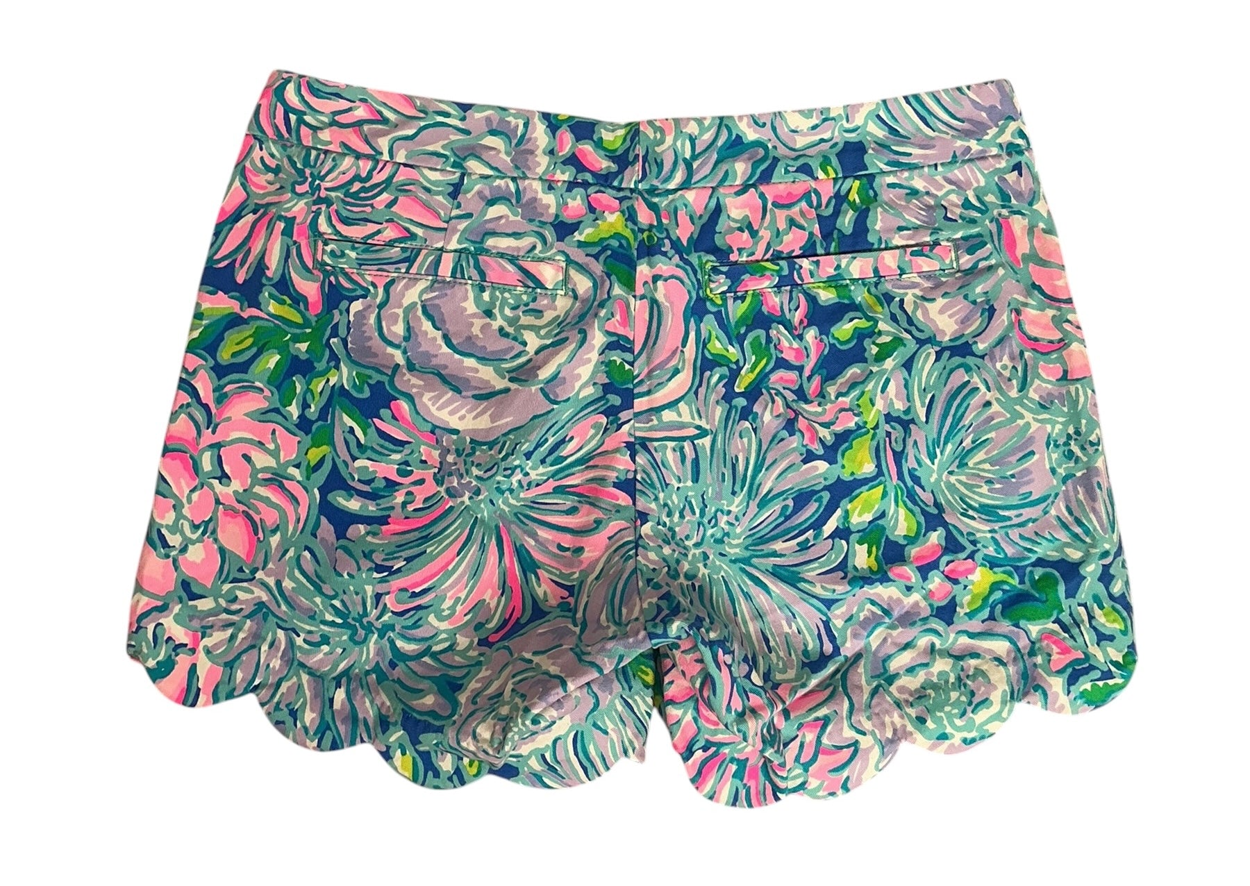 Lilly Pulitzer Buttercup Stretch Short Leaf It Wild - Size 2