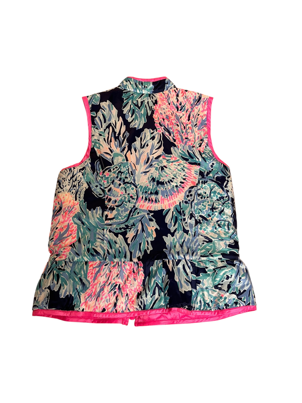 Lilly Pulitzer Girls Melanie Reversible Vest Prosecco Pink - Size L(8-10)