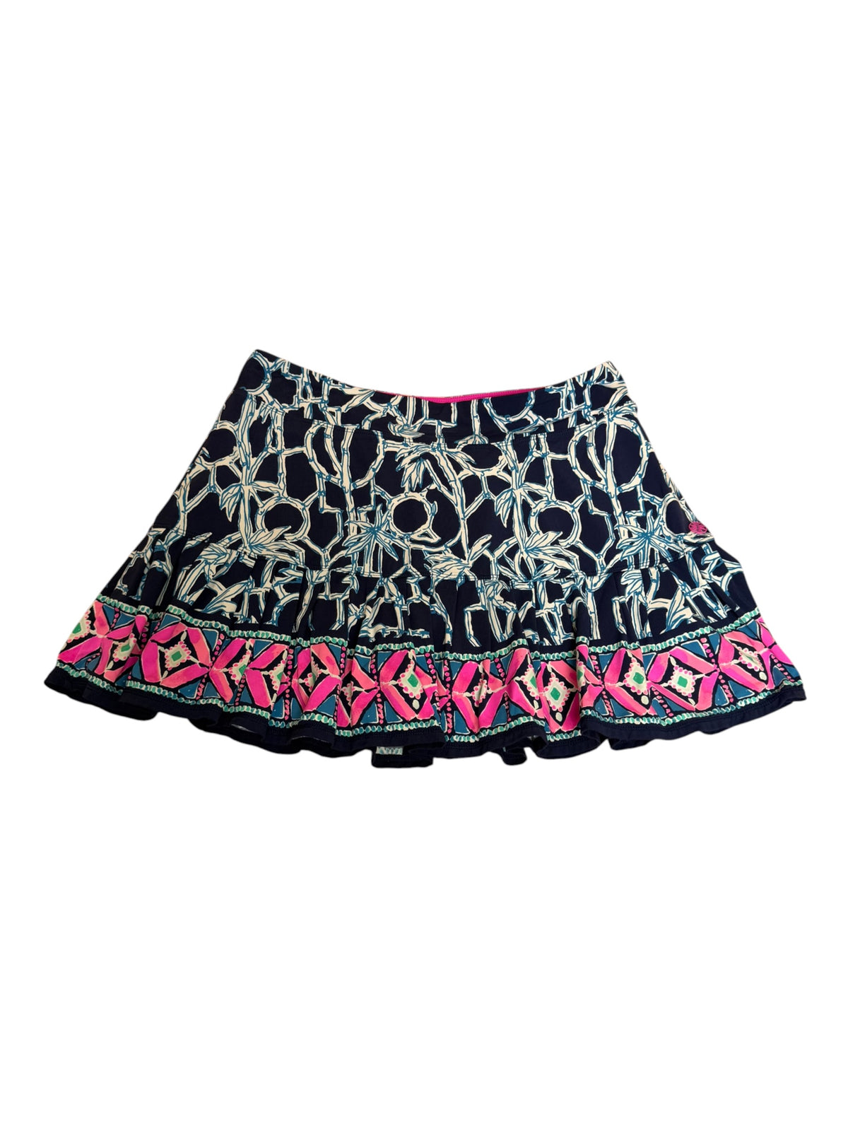 Lilly Pulitzer Luxletic Taye Skort High Tide Lucky Bamboo - Size M