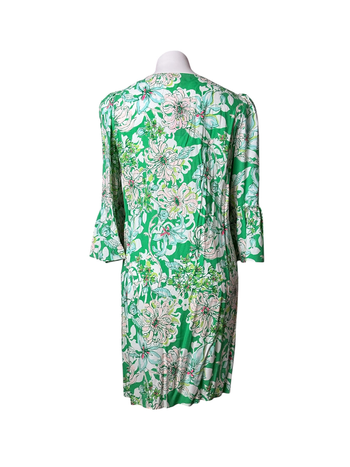 Lilly Pulitzer Danika Tunic Dress Spearmint Blossom Views - Size 4