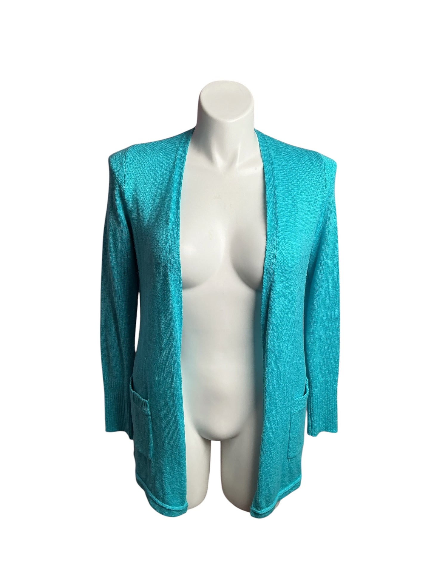 Lilly Pulitzer- Thea Long Sleeve Cardigan Surf Blue Size M