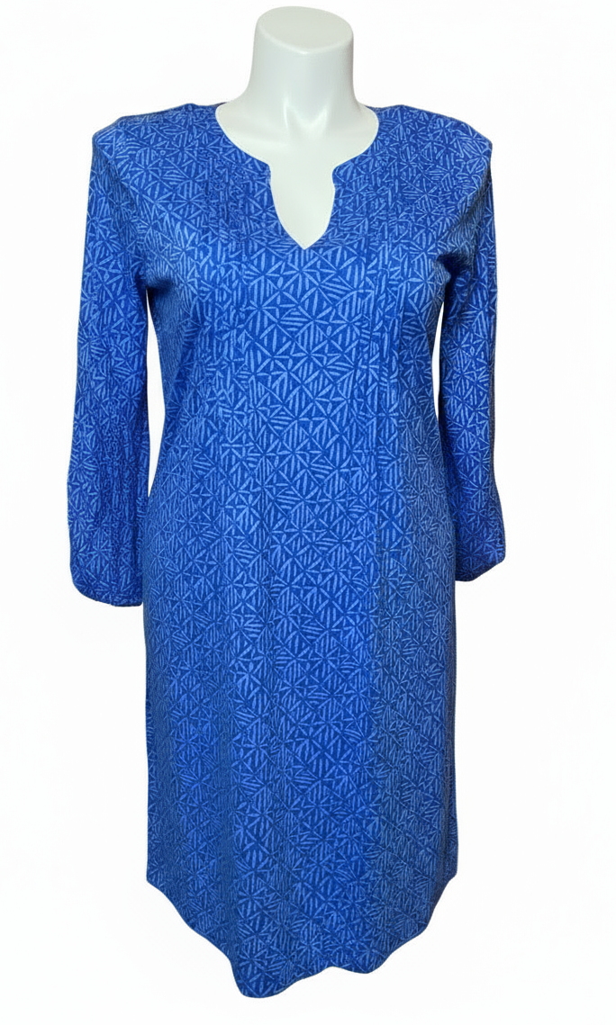 Lilly Pulitzer NWT - Fairfax 3/4 Sleeve Dre - Alba Blue Easy Peasy - Size L